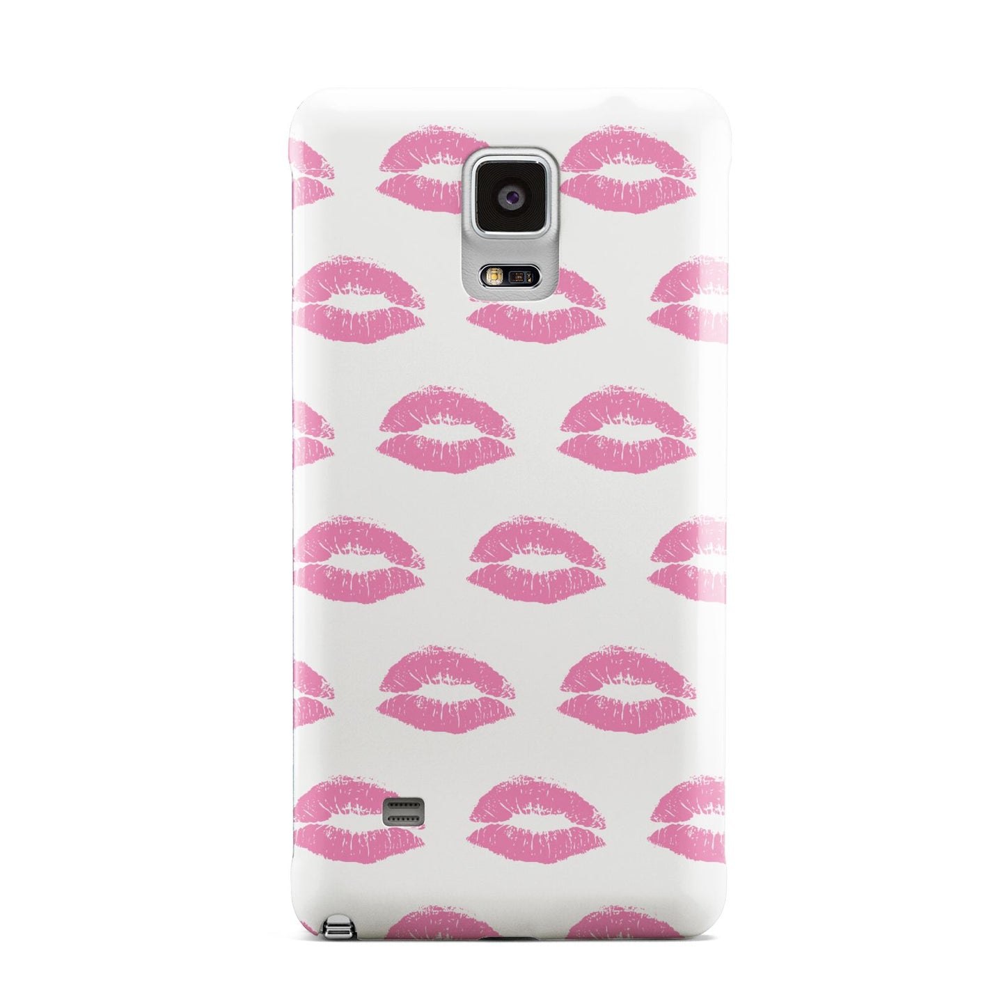 Valentines Pink Kisses Lips Samsung Galaxy Note 4 Case