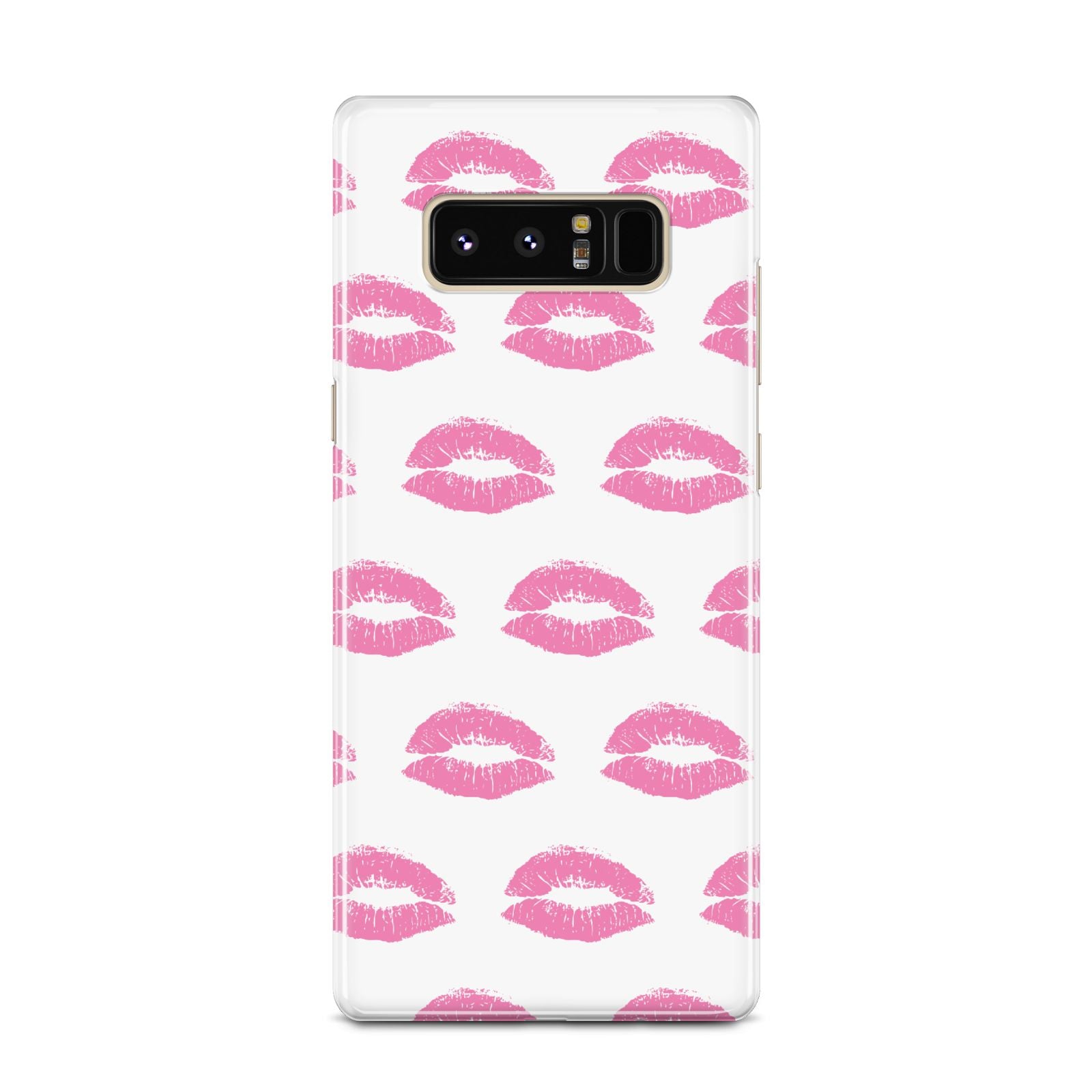 Valentines Pink Kisses Lips Samsung Galaxy Note 8 Case