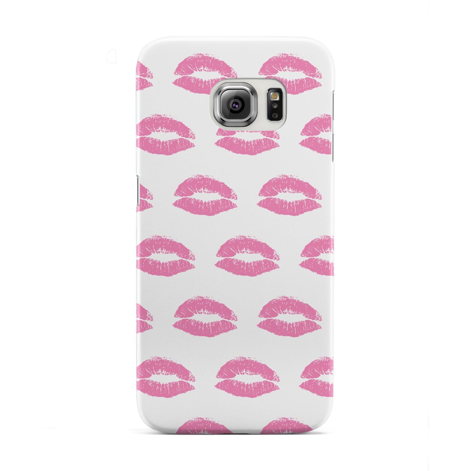 Valentines Pink Kisses Lips Samsung Galaxy S6 Edge Case