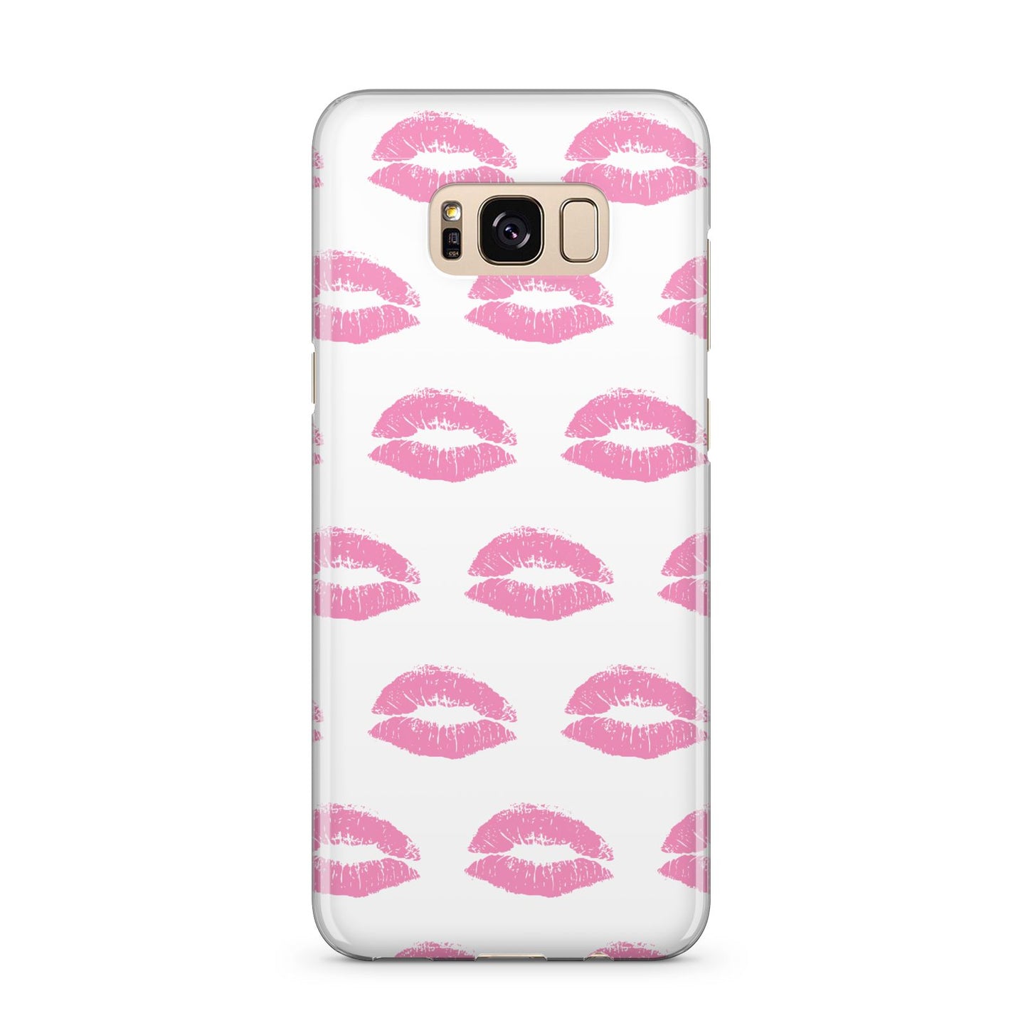 Valentines Pink Kisses Lips Samsung Galaxy S8 Plus Case