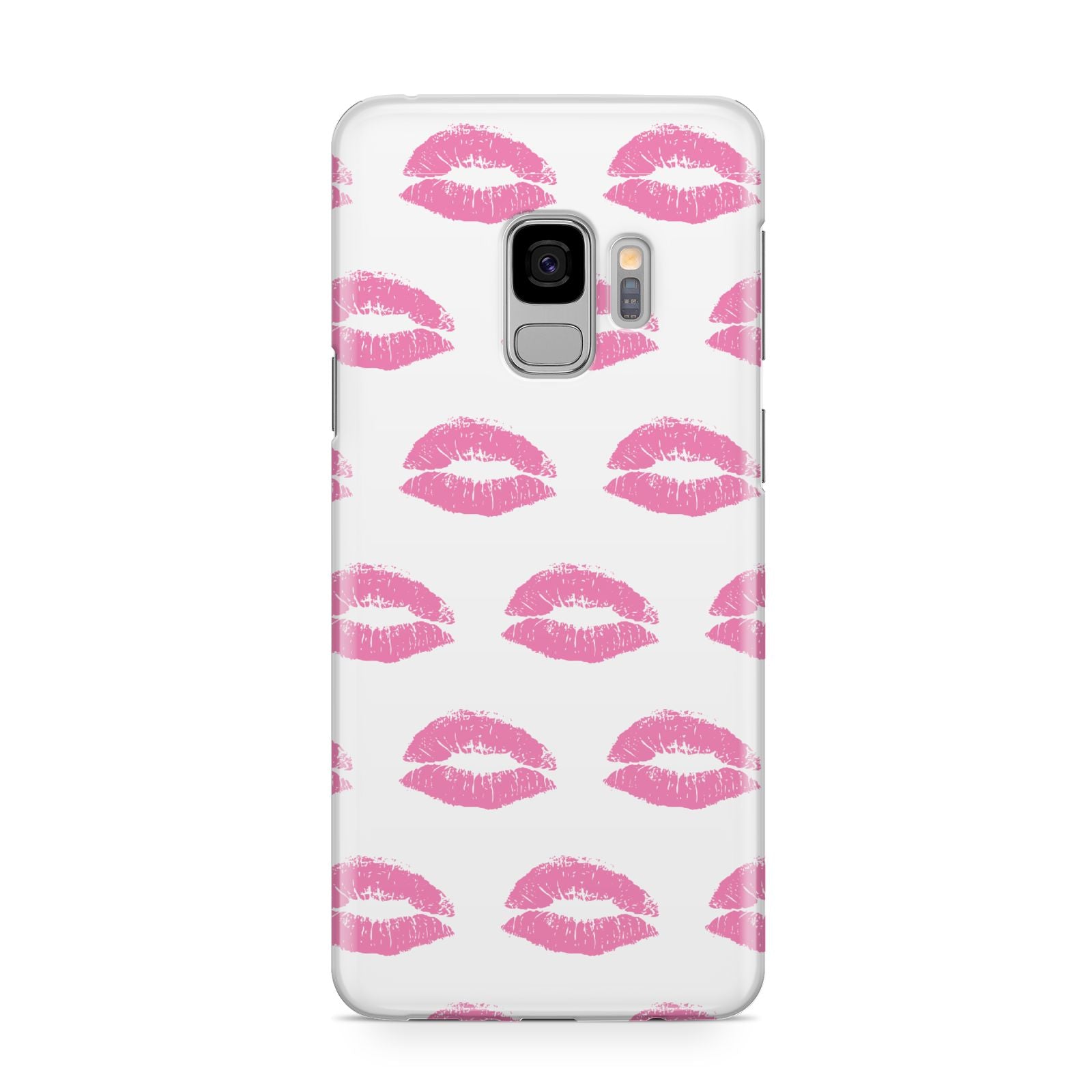 Valentines Pink Kisses Lips Samsung Galaxy S9 Case