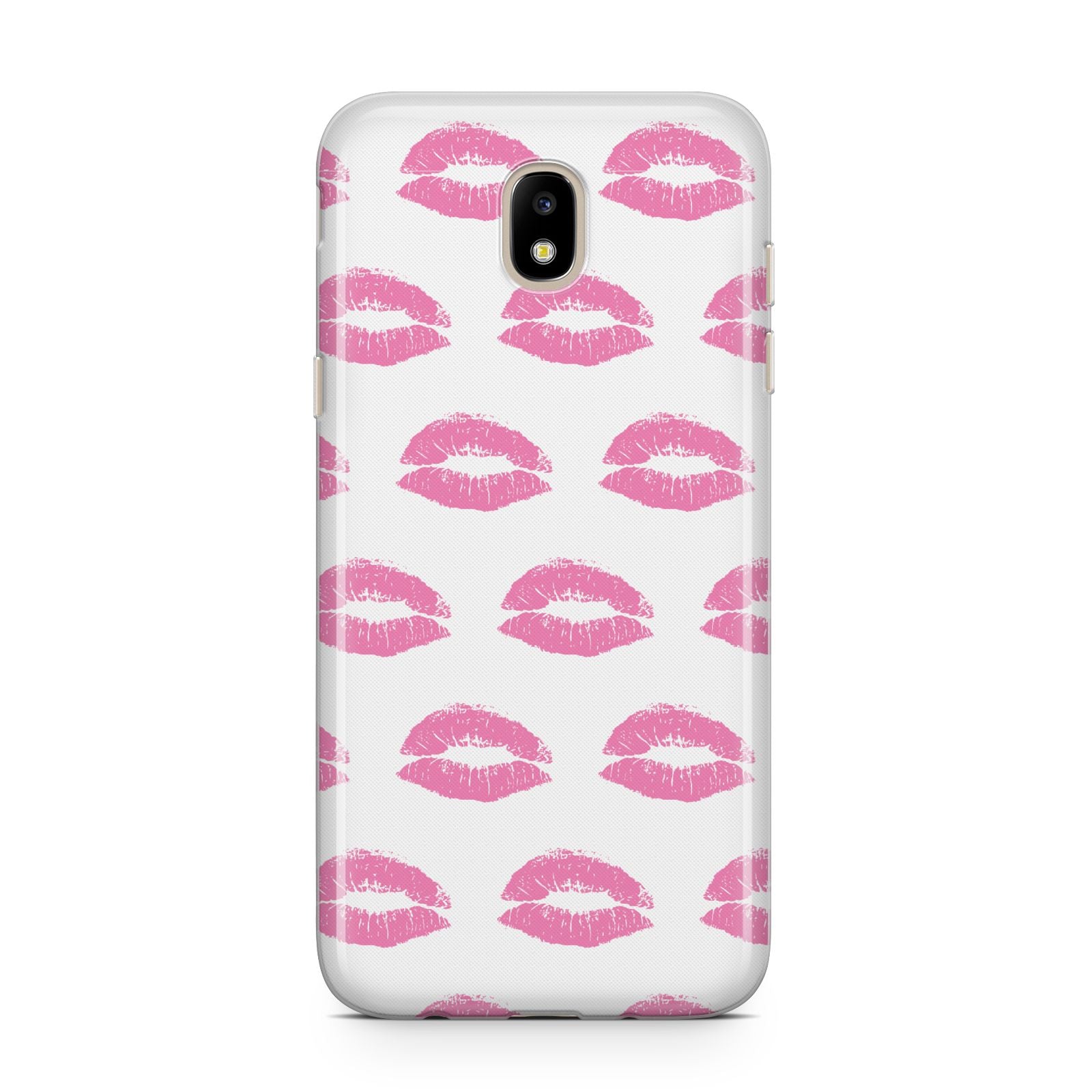 Valentines Pink Kisses Lips Samsung J5 2017 Case