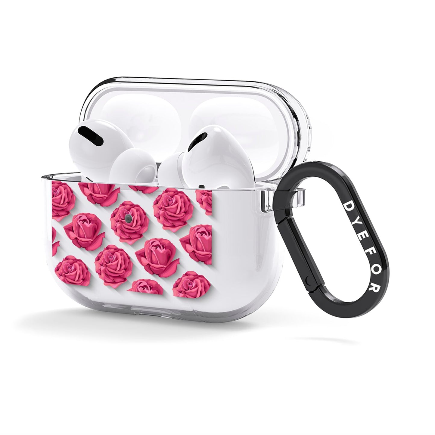 Valentines Roses AirPods Clear Case 3rd Gen Side Image