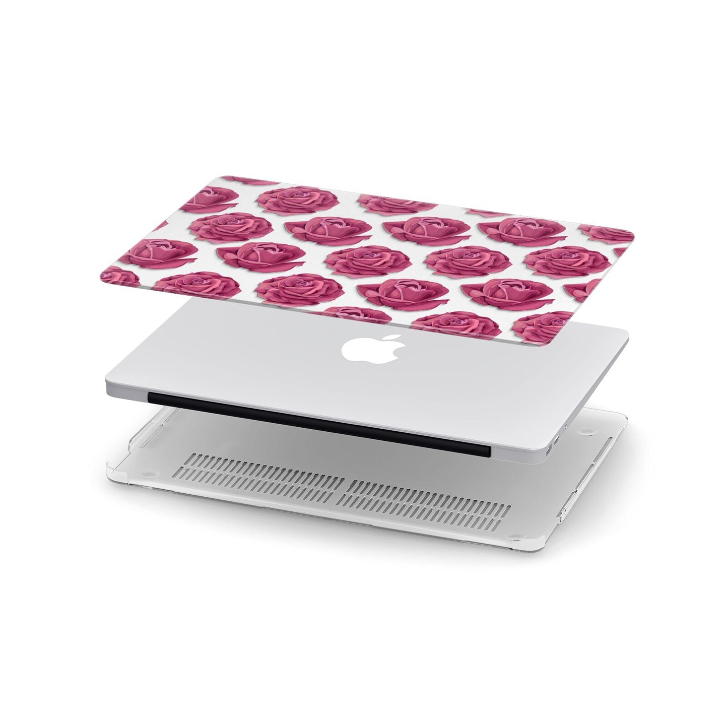 Valentines Roses Apple MacBook Case in Detail