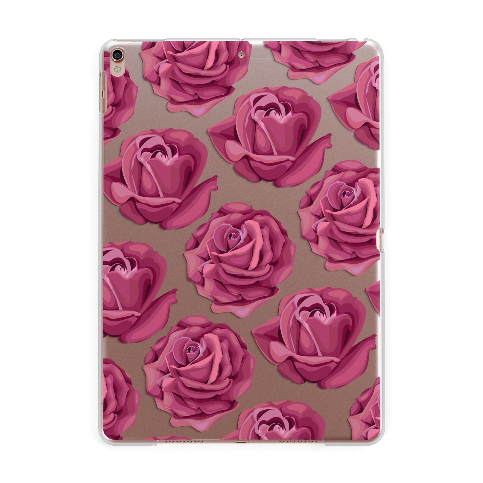 Valentines Roses Apple iPad Rose Gold Case