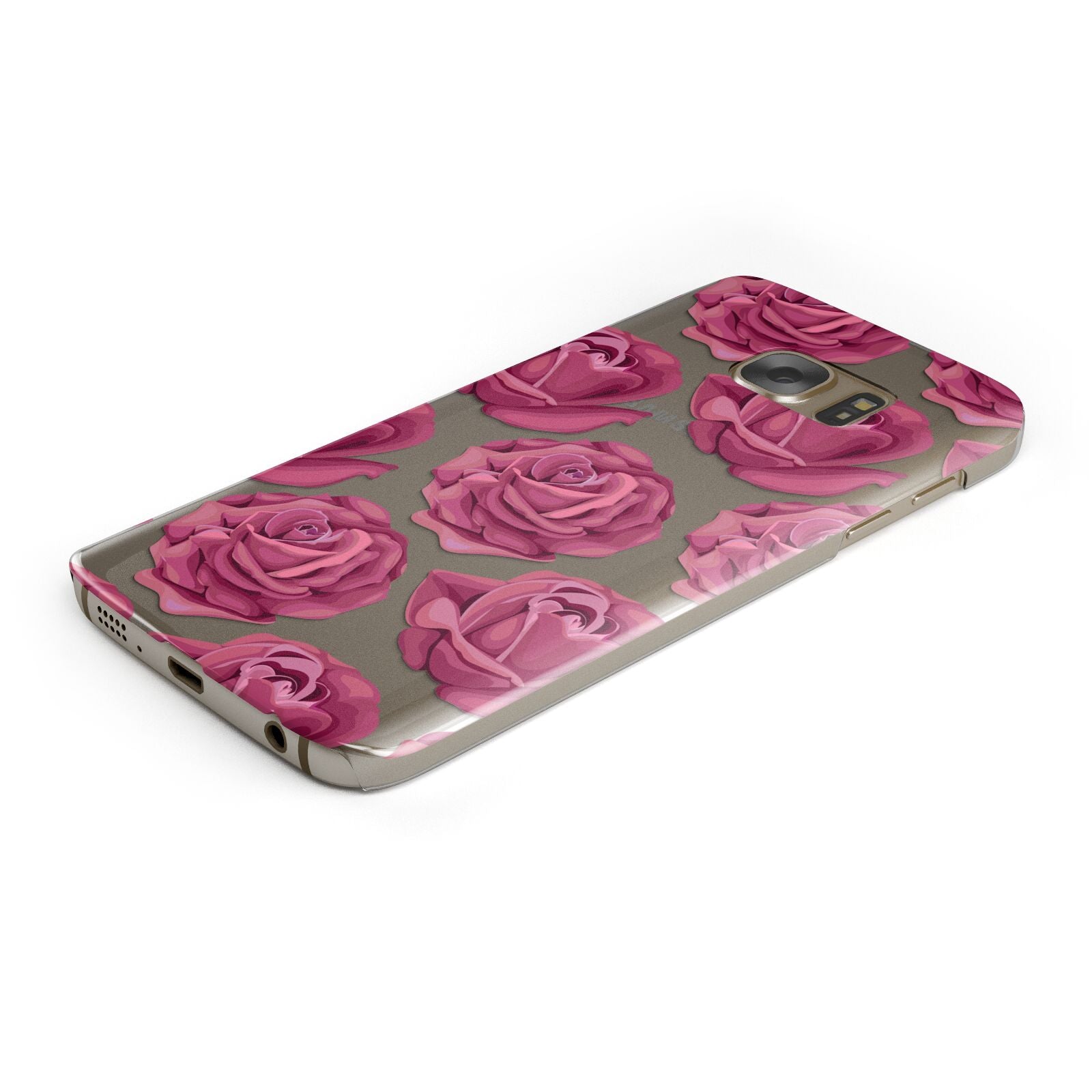 Valentines Roses Protective Samsung Galaxy Case Angled Image