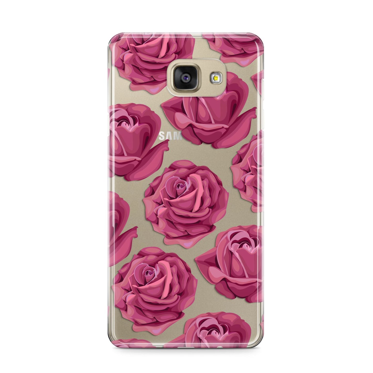 Valentines Roses Samsung Galaxy A9 2016 Case on gold phone