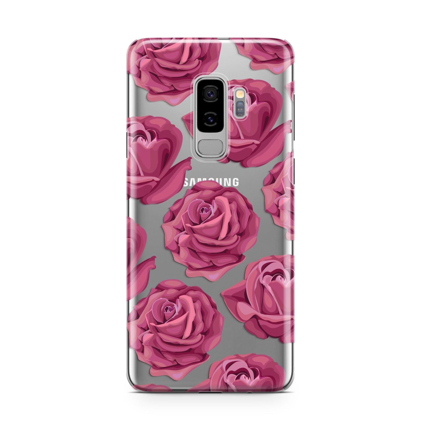 Valentines Roses Samsung Galaxy S9 Plus Case on Silver phone