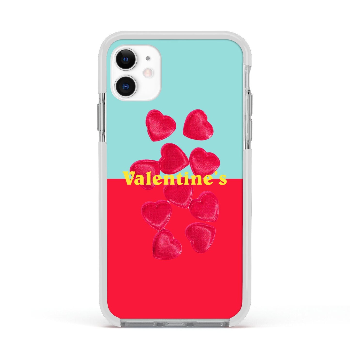 Valentines Sweets Apple iPhone 11 in White with White Impact Case