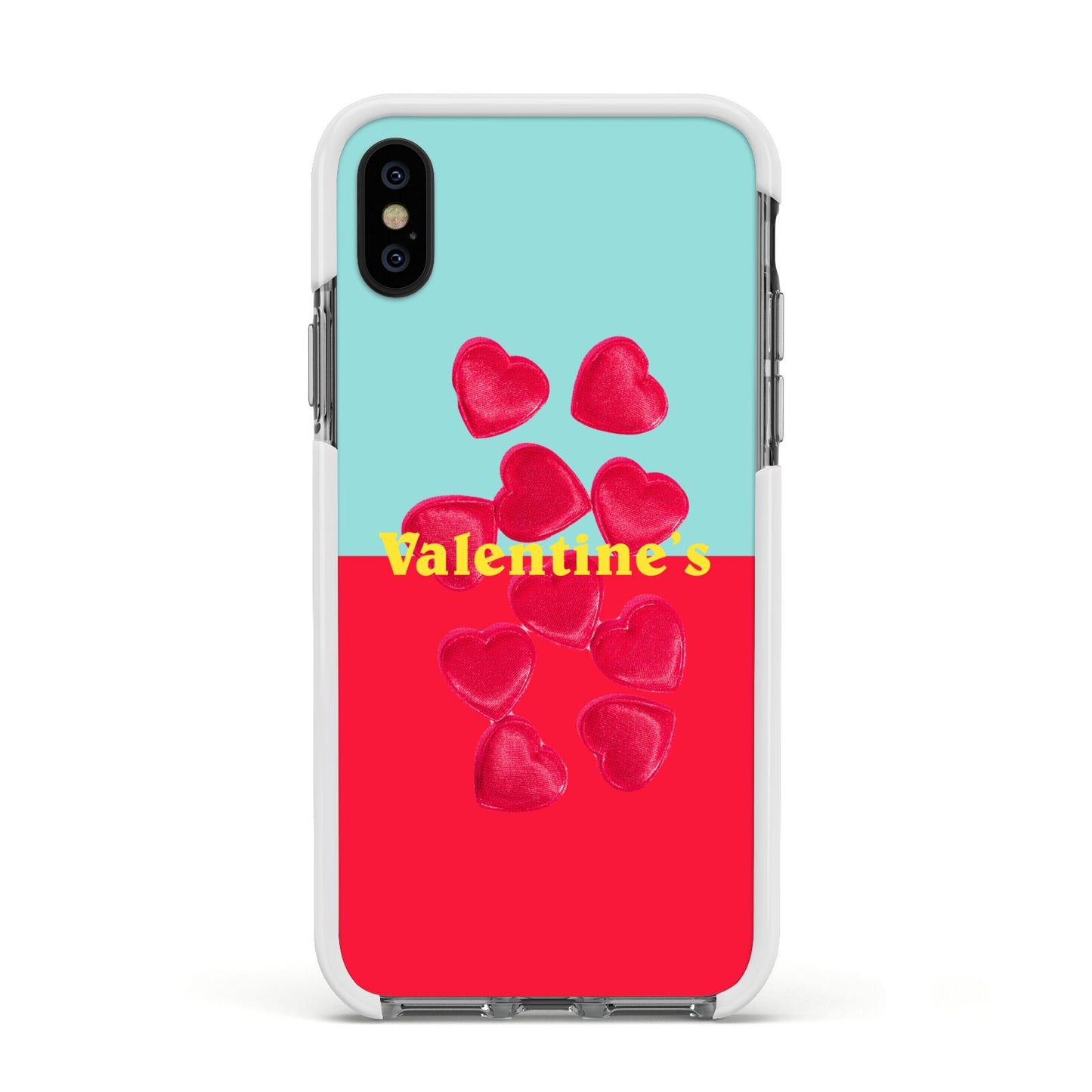 Valentines Sweets Apple iPhone Xs Impact Case White Edge on Black Phone