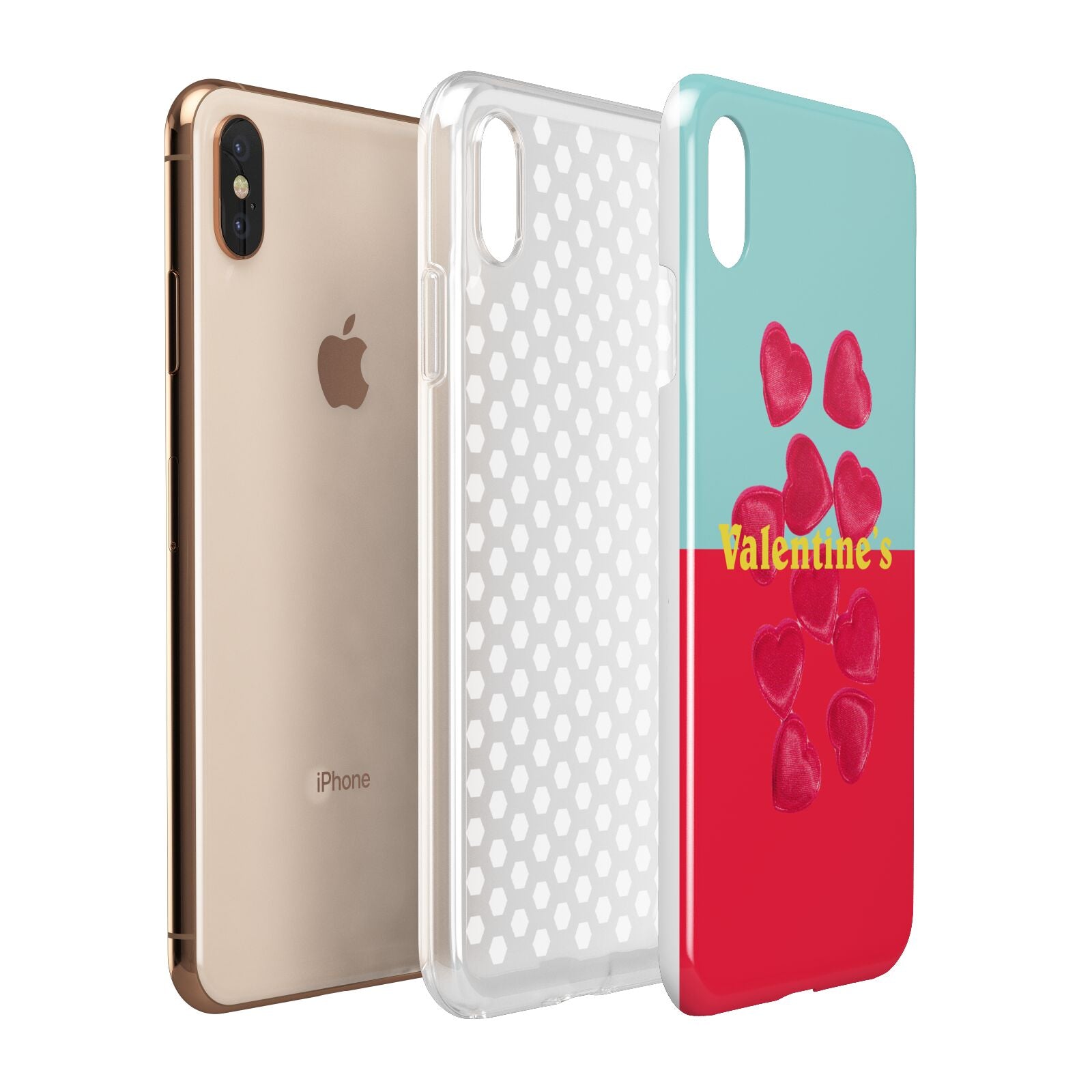 Valentines Sweets Apple iPhone Xs Max 3D Tough Case Expanded View