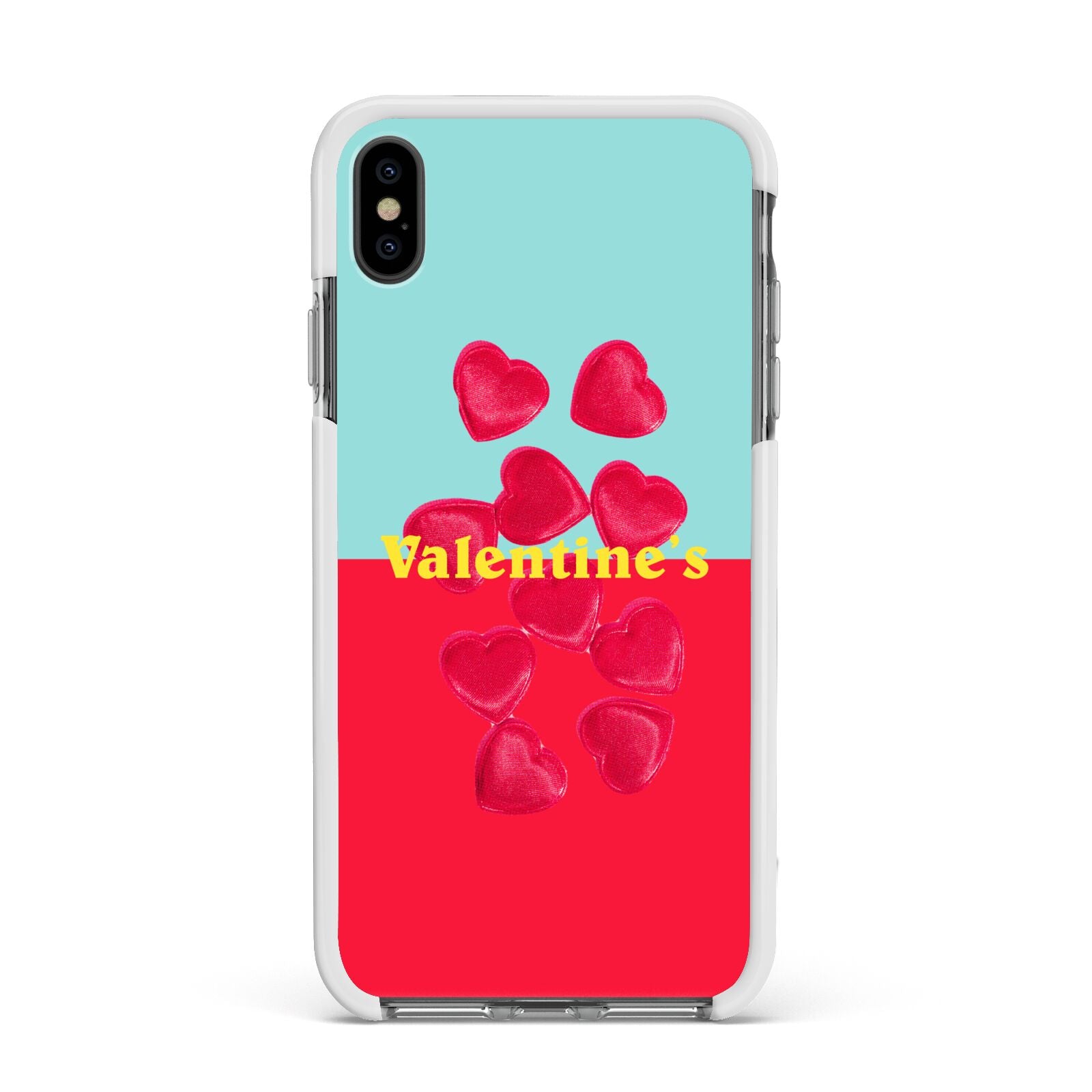 Valentines Sweets Apple iPhone Xs Max Impact Case White Edge on Black Phone