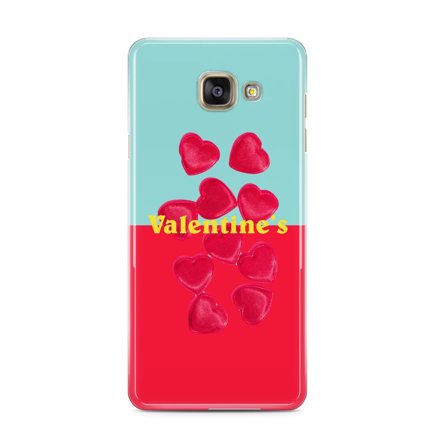 Valentines Sweets Samsung Galaxy A3 2016 Case on gold phone