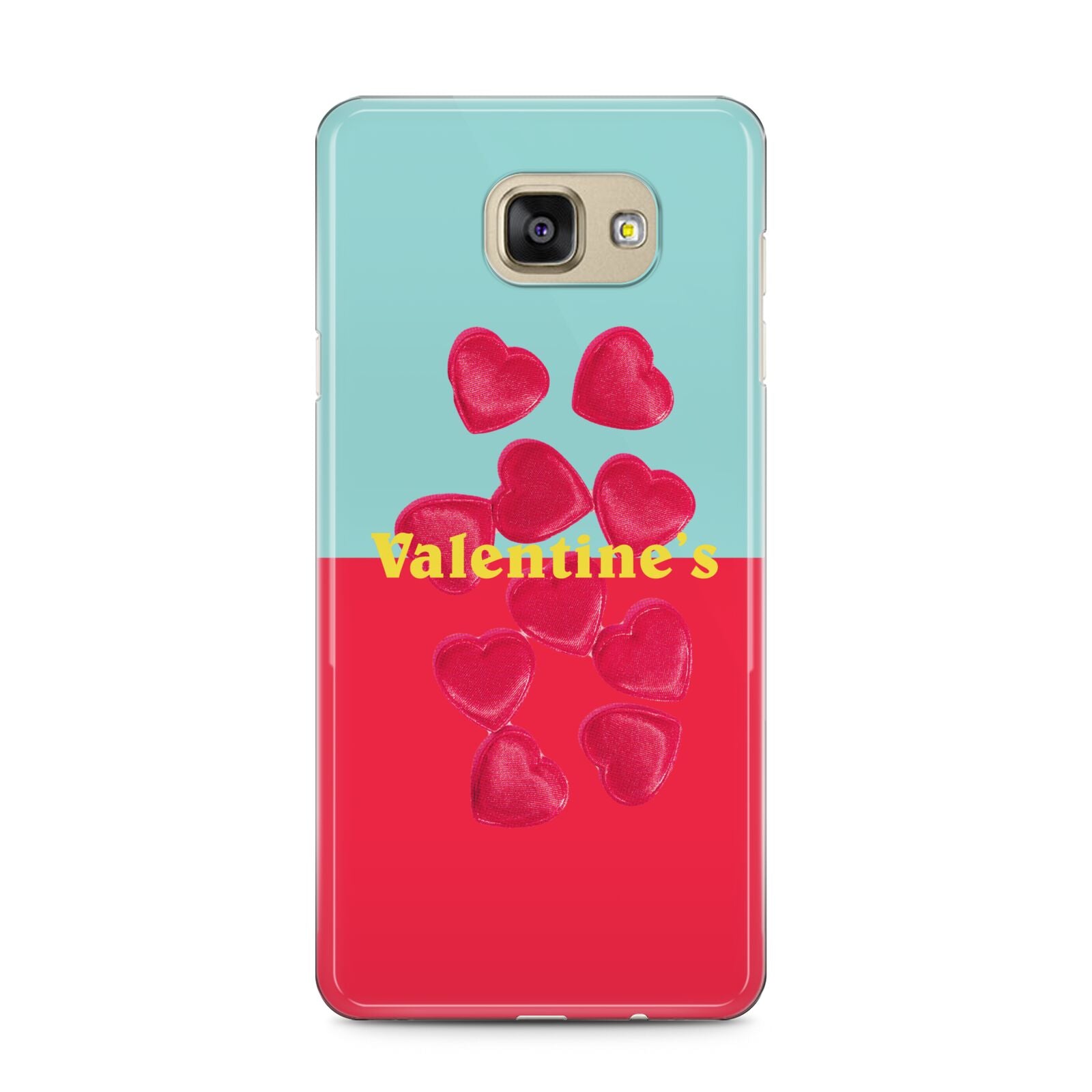 Valentines Sweets Samsung Galaxy A5 2016 Case on gold phone