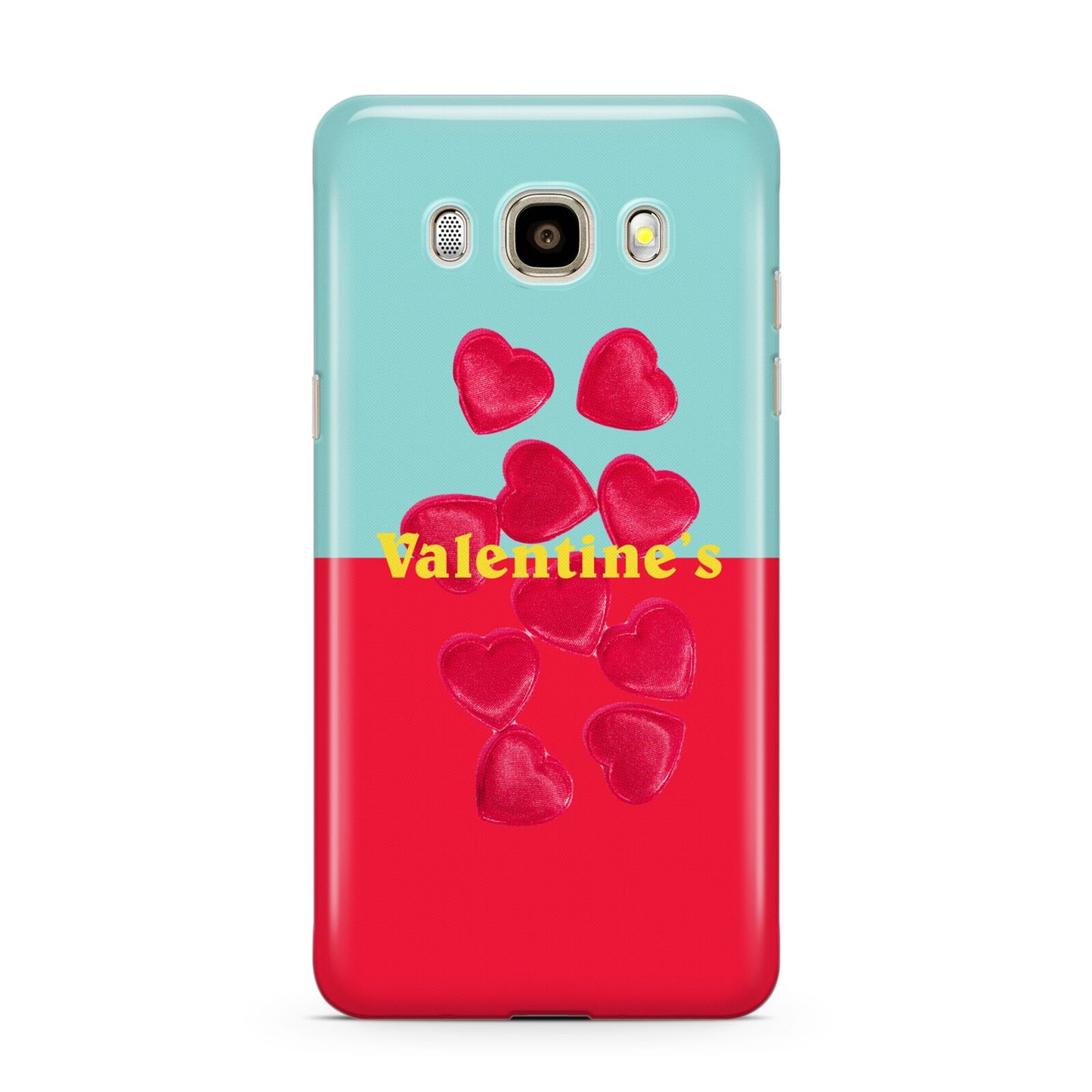 Valentines Sweets Samsung Galaxy J7 2016 Case on gold phone