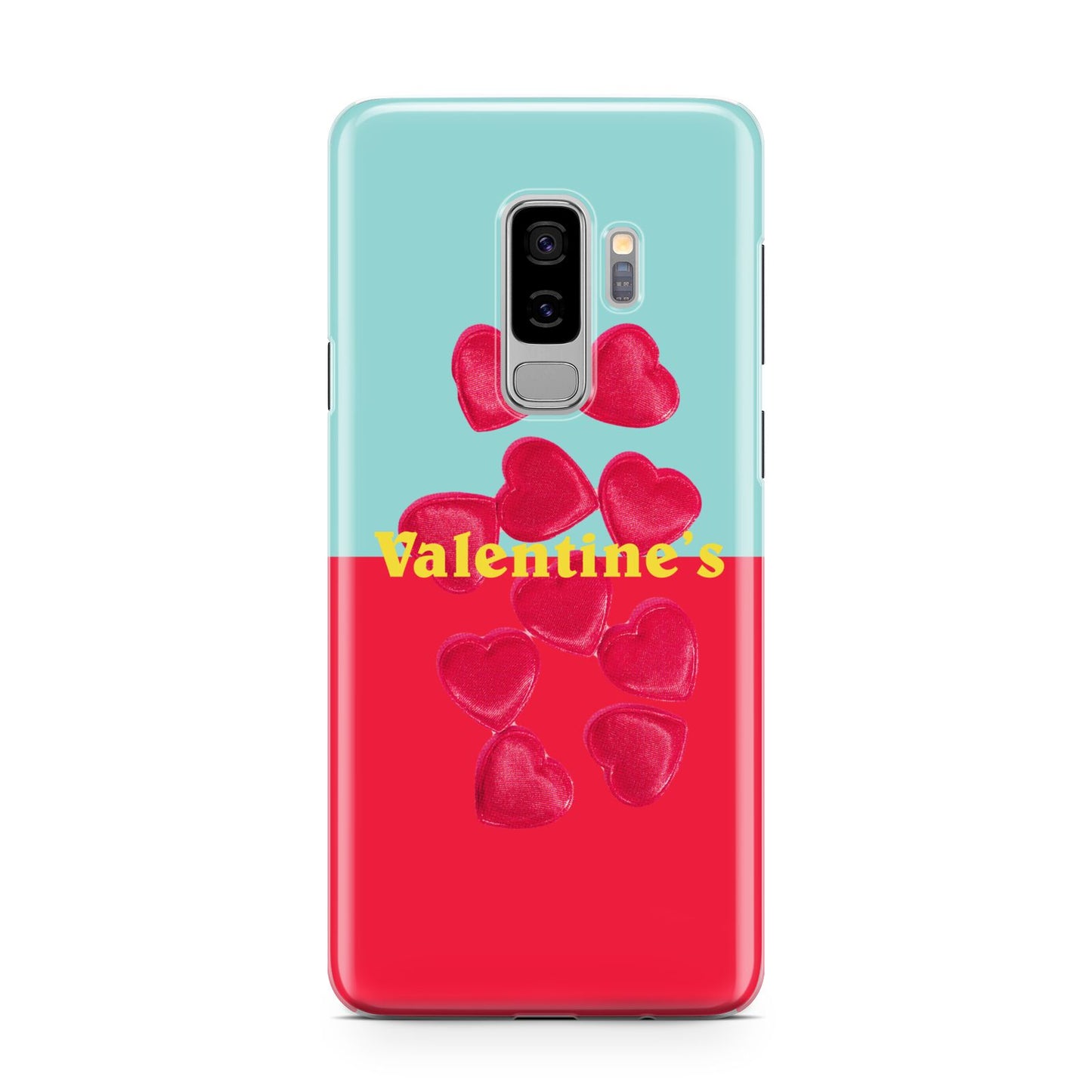 Valentines Sweets Samsung Galaxy S9 Plus Case on Silver phone