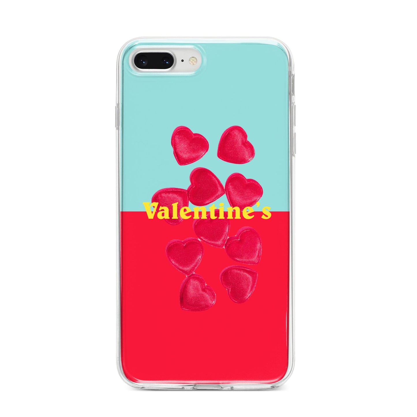 Valentines Sweets iPhone 8 Plus Bumper Case on Silver iPhone