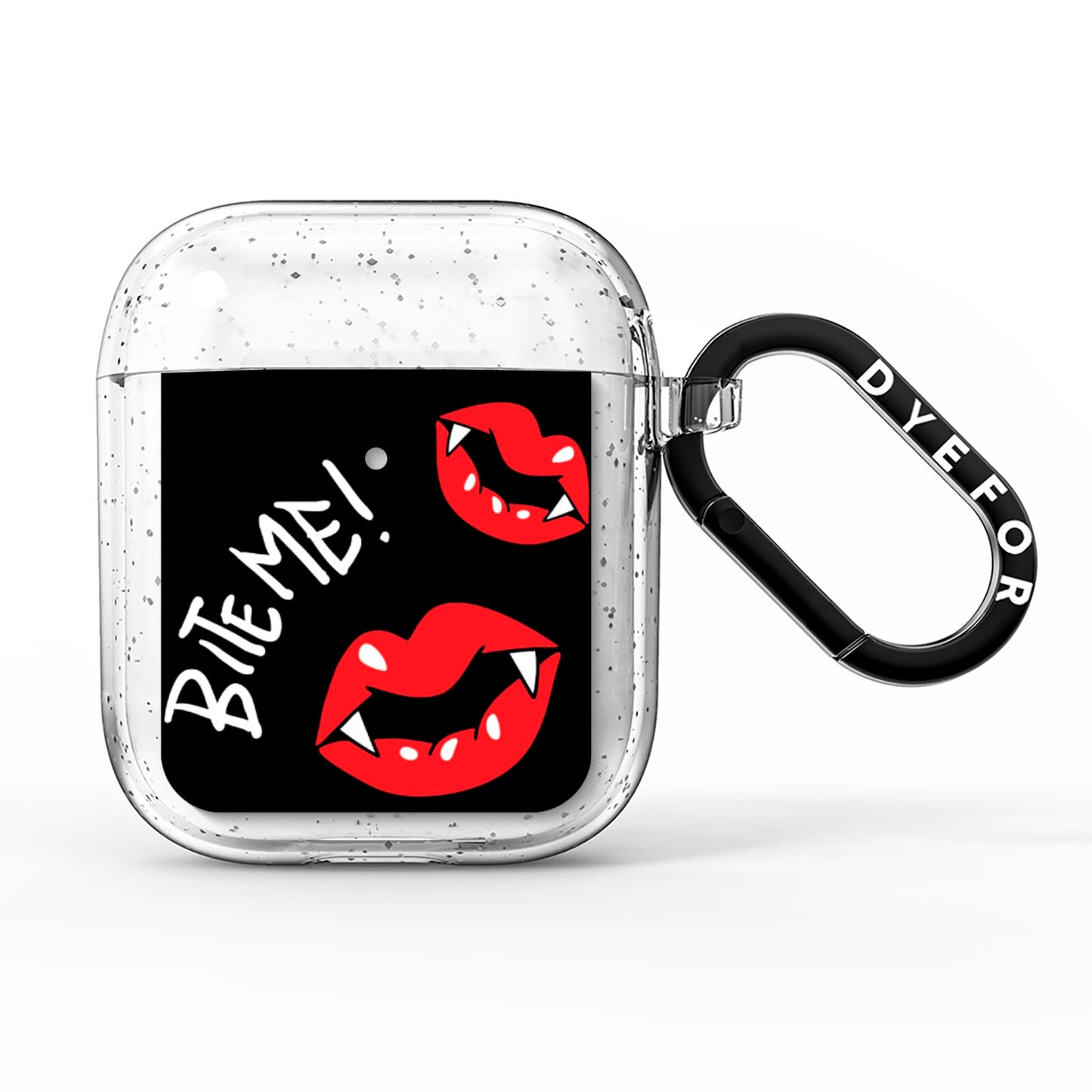 Vampire Bite Me AirPods Glitter Case