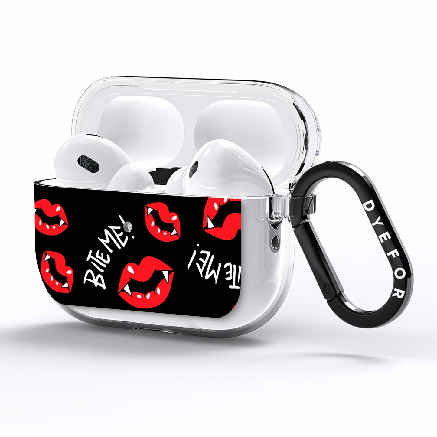 Vampire Bite Me AirPods Pro Clear Case Side Image