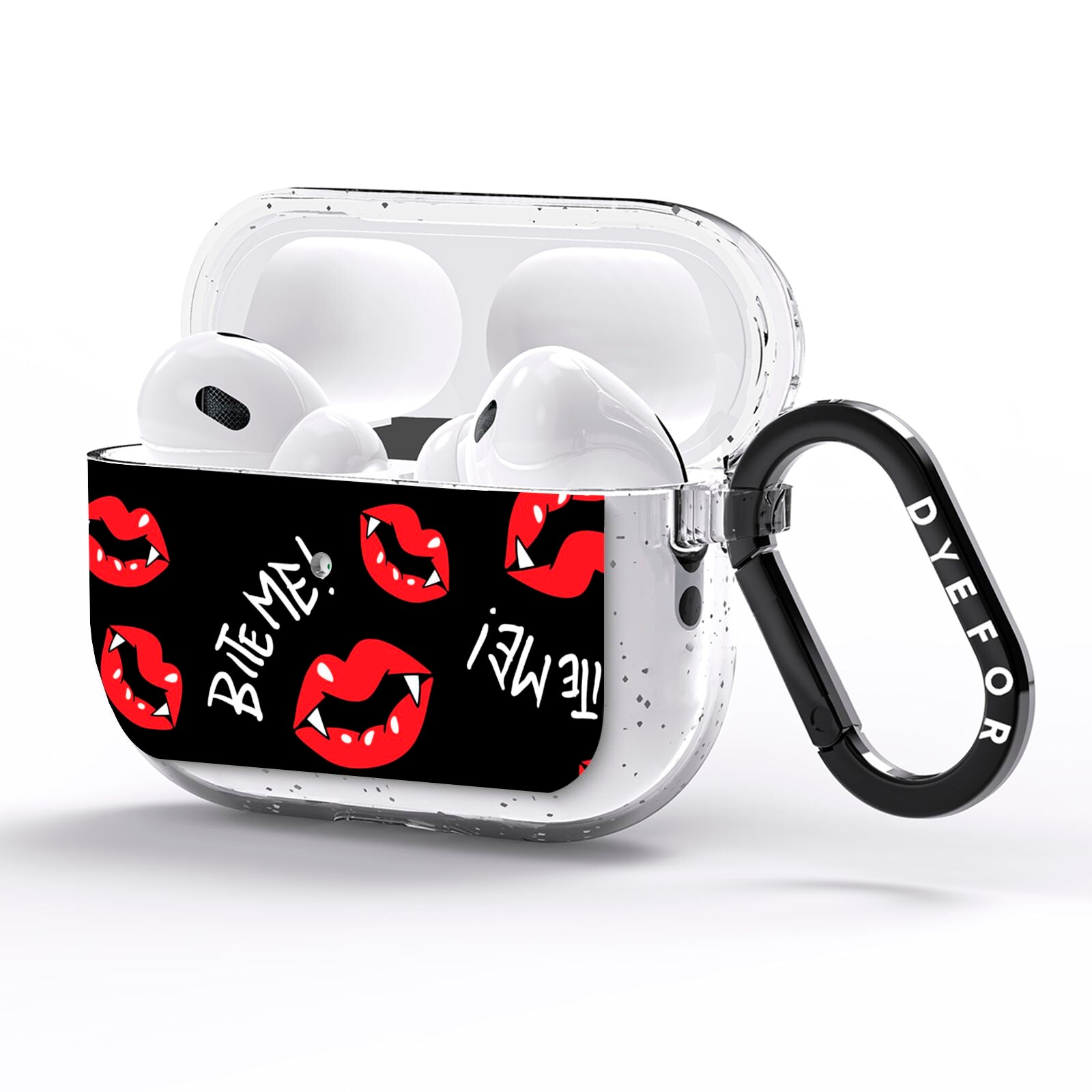 Vampire Bite Me AirPods Pro Glitter Case Side Image