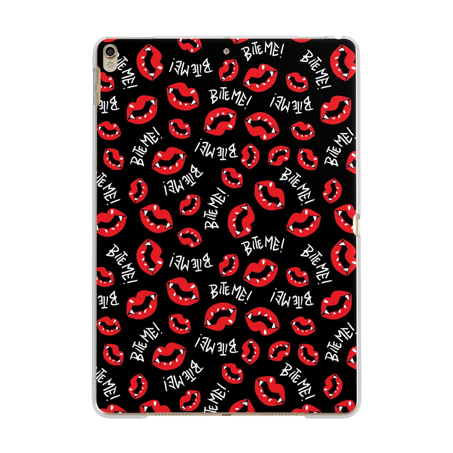 Vampire Bite Me Apple iPad Gold Case