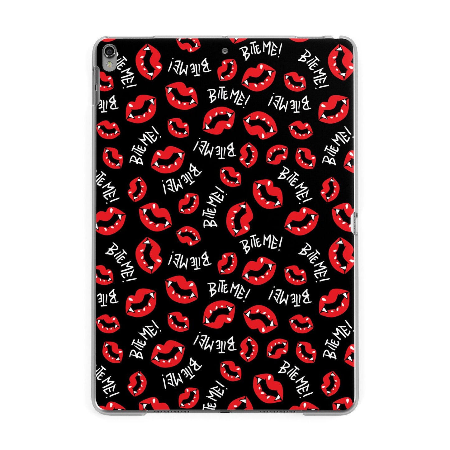 Vampire Bite Me Apple iPad Grey Case