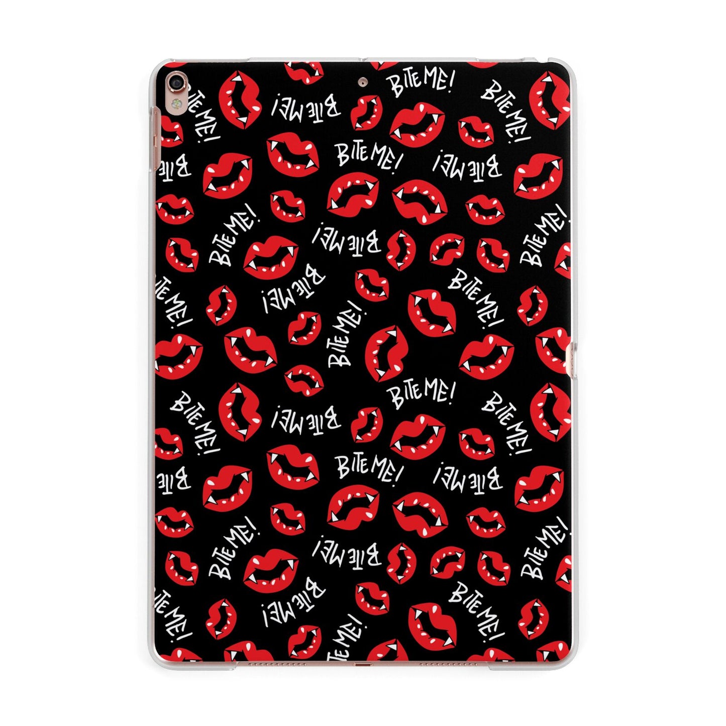 Vampire Bite Me Apple iPad Rose Gold Case