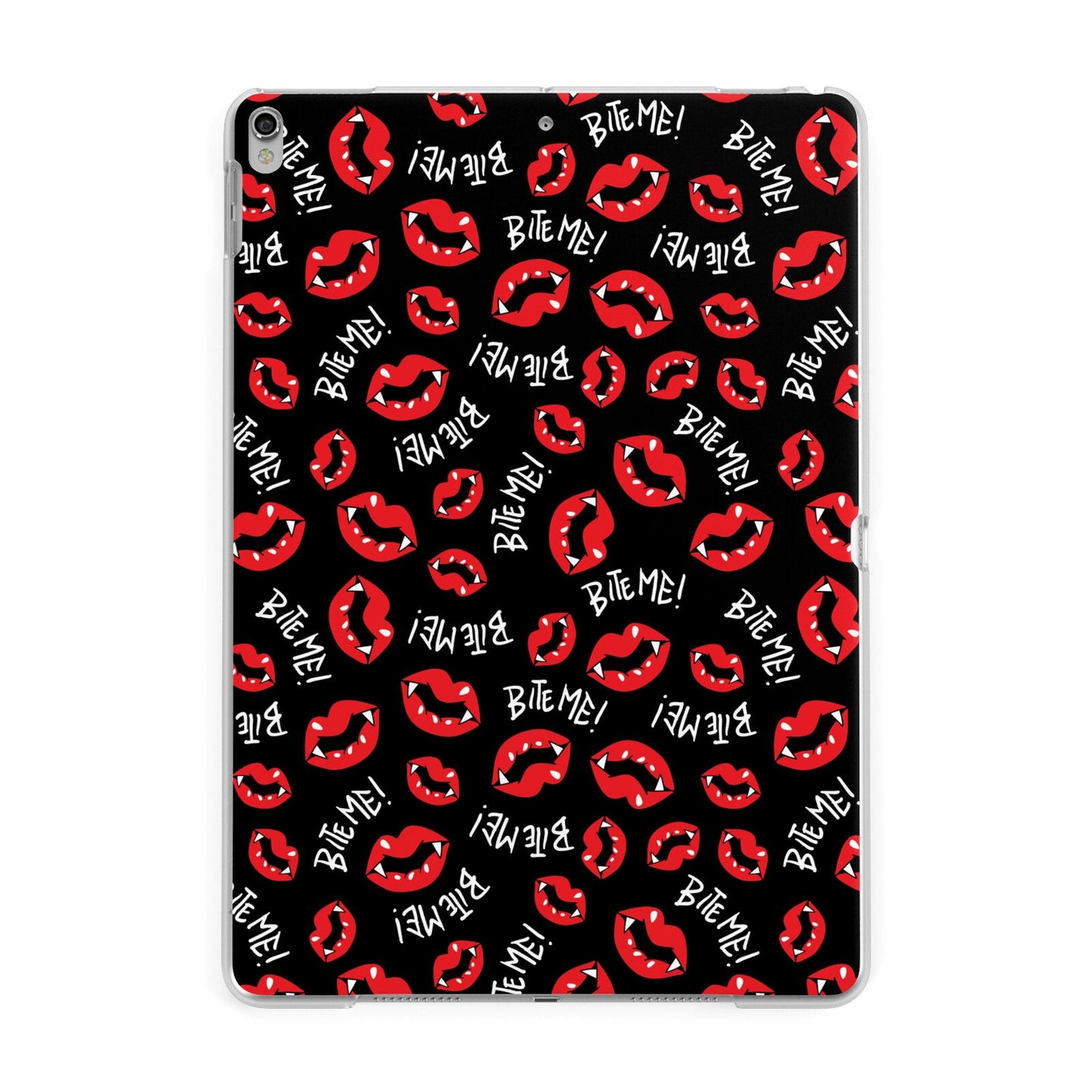 Vampire Bite Me Apple iPad Silver Case