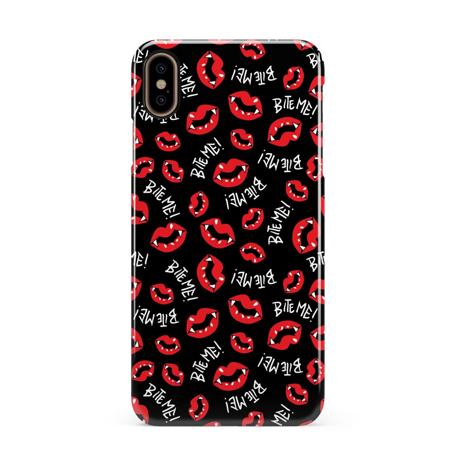 Vampire Bite Me Apple iPhone Xs Max 3D Snap Case