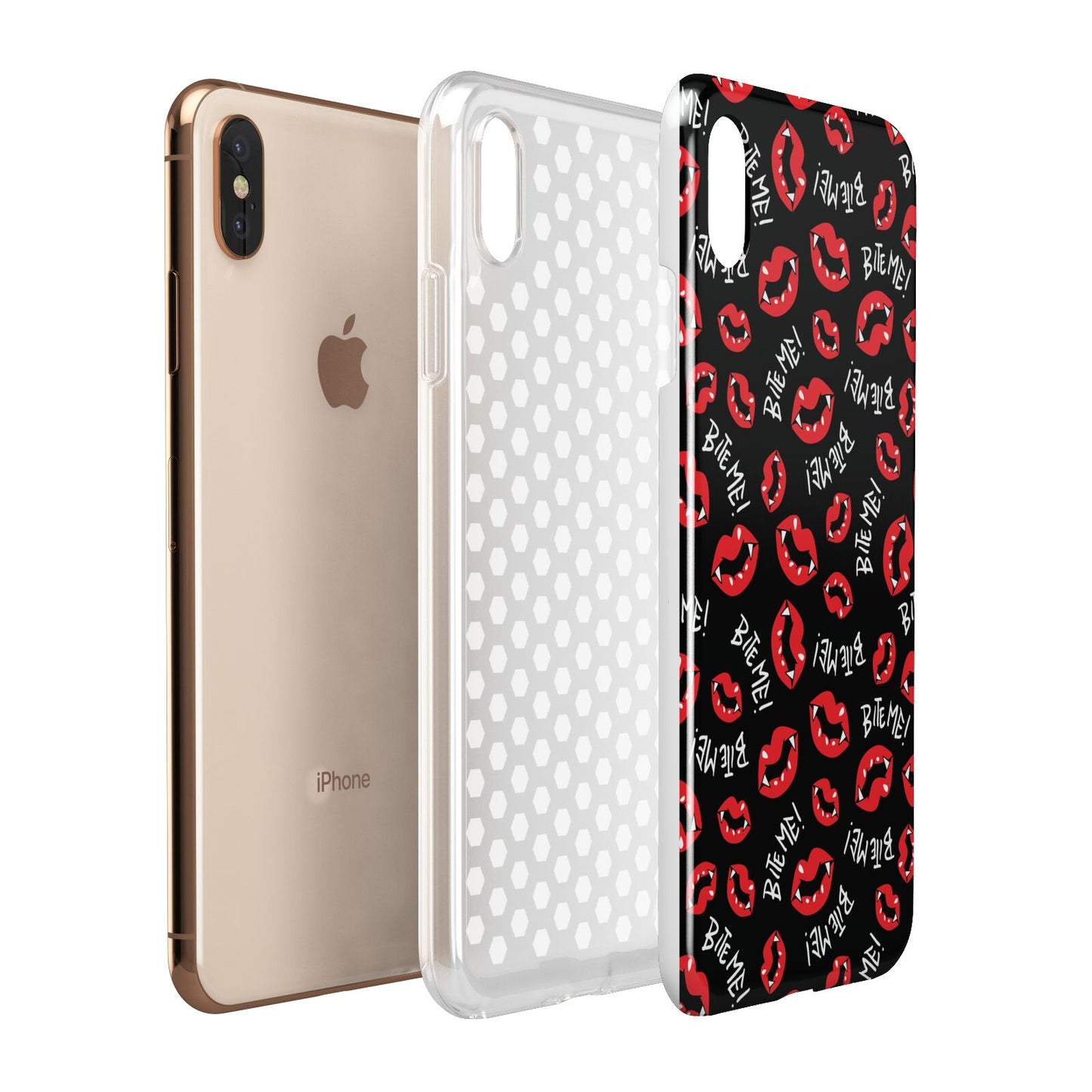 Vampire Bite Me Apple iPhone Xs Max 3D Tough Case Expanded View