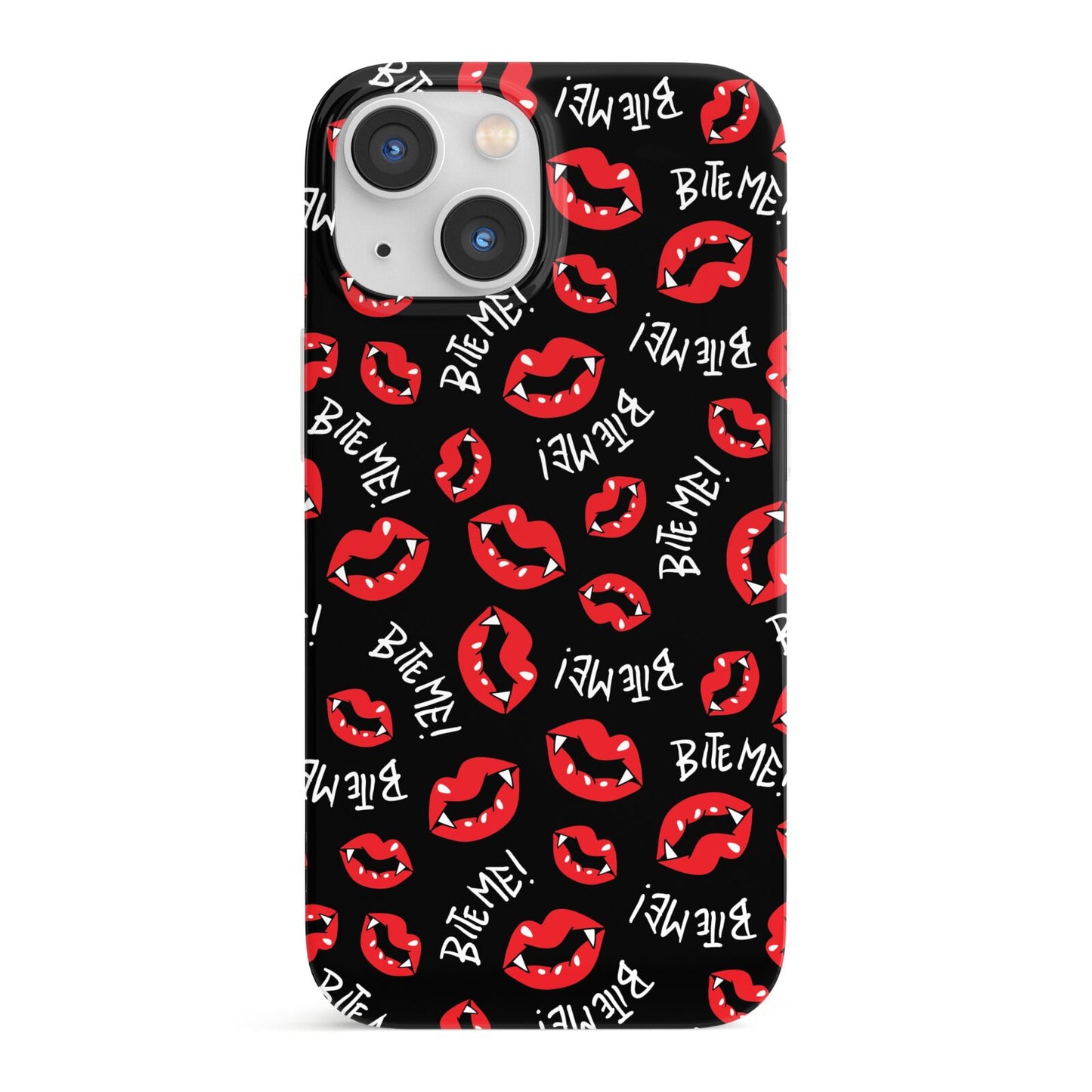 Vampire Bite Me iPhone 13 Mini Full Wrap 3D Snap Case