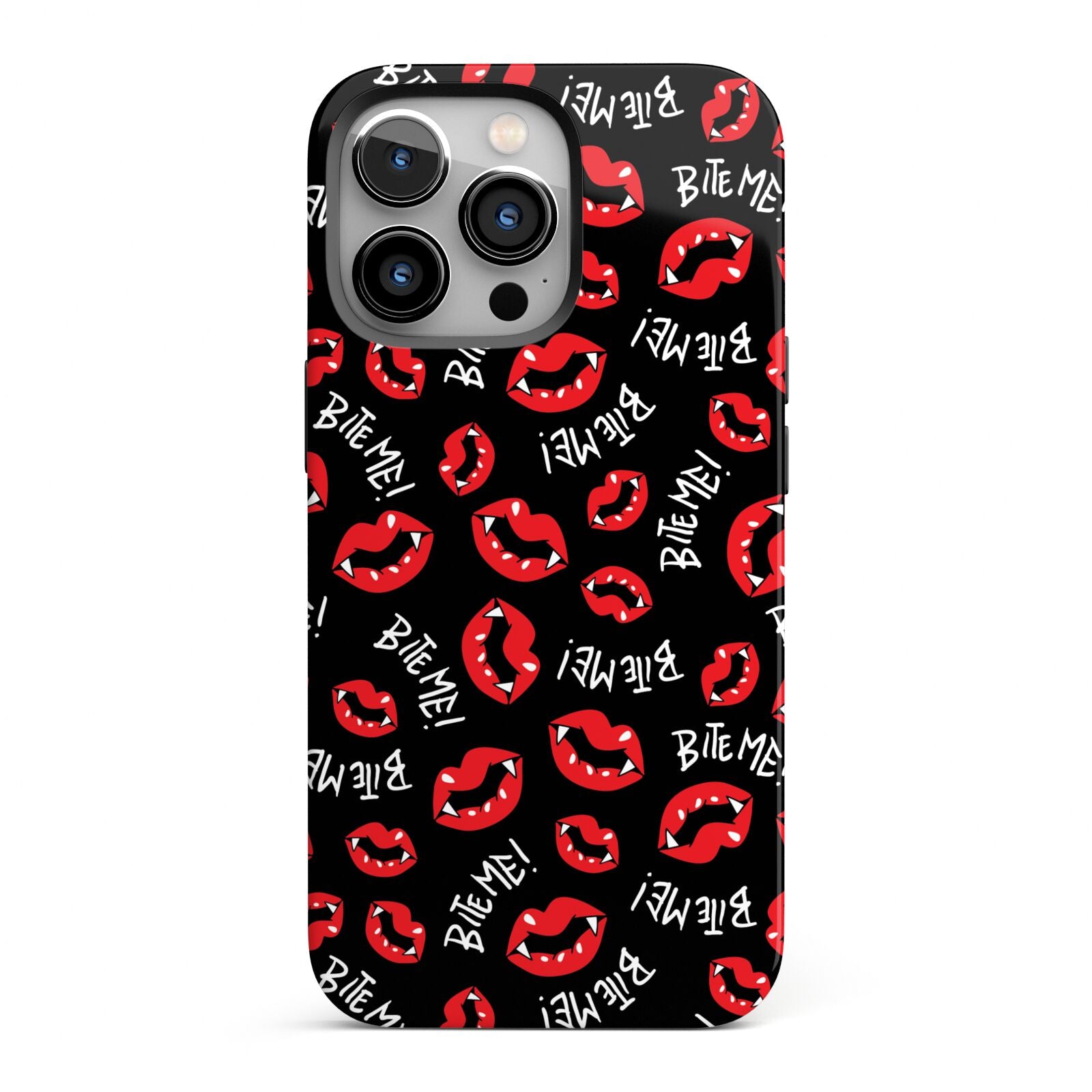 Vampire Bite Me iPhone 13 Pro Full Wrap 3D Tough Case