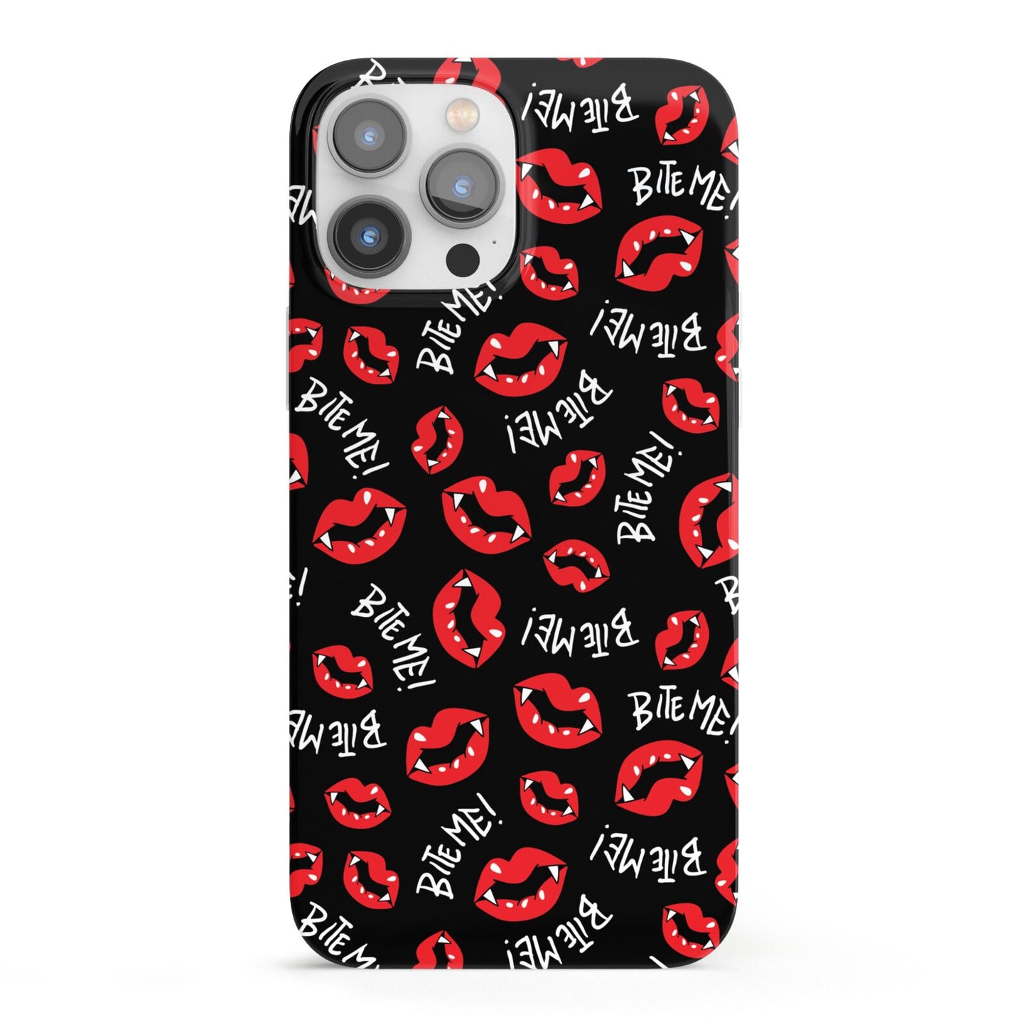 Vampire Bite Me iPhone 13 Pro Max Full Wrap 3D Snap Case