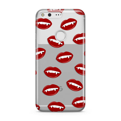 Vampire Fangs with Transparent Background Google Pixel Case