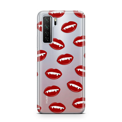 Vampire Fangs with Transparent Background Huawei P40 Lite 5G Phone Case