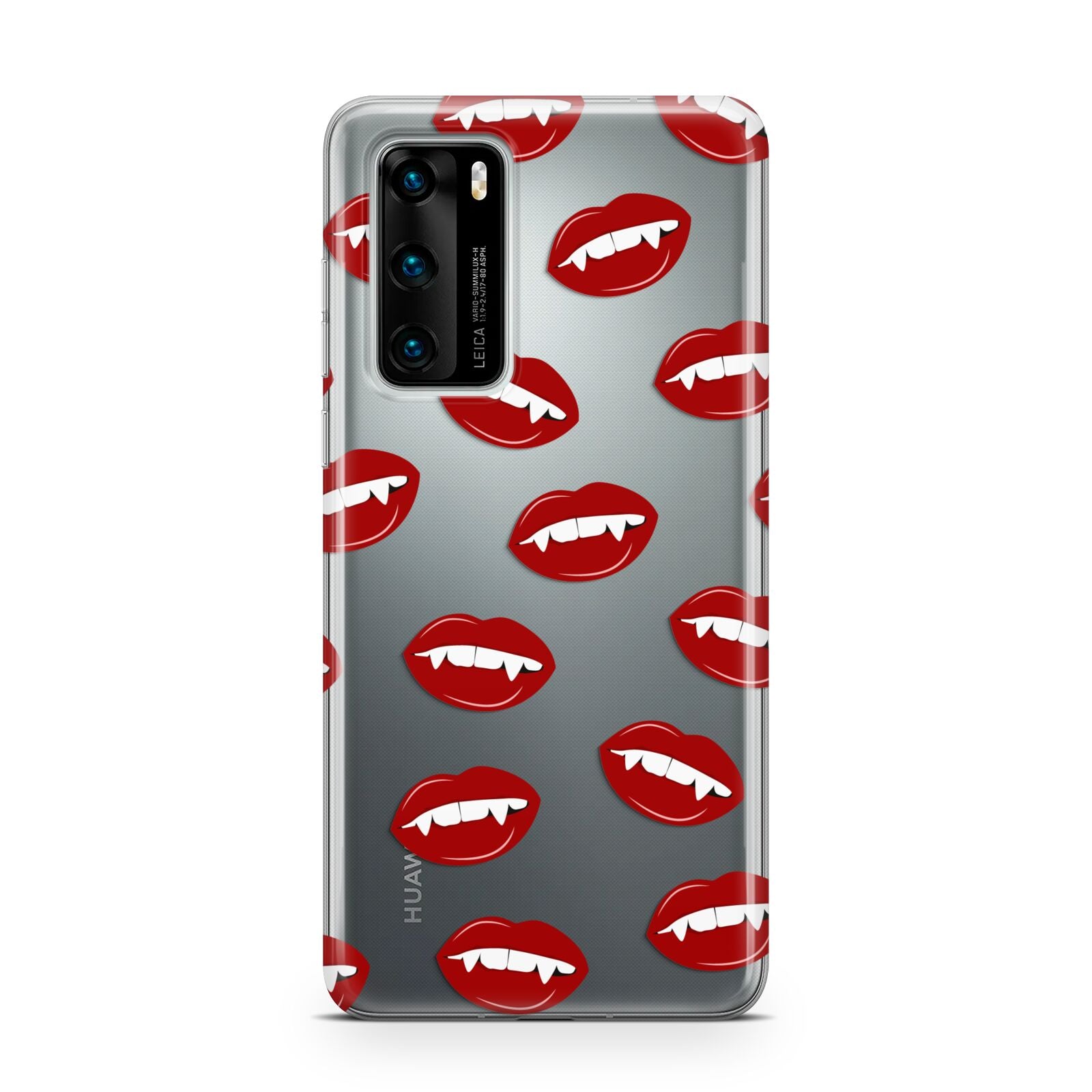 Vampire Fangs with Transparent Background Huawei P40 Phone Case