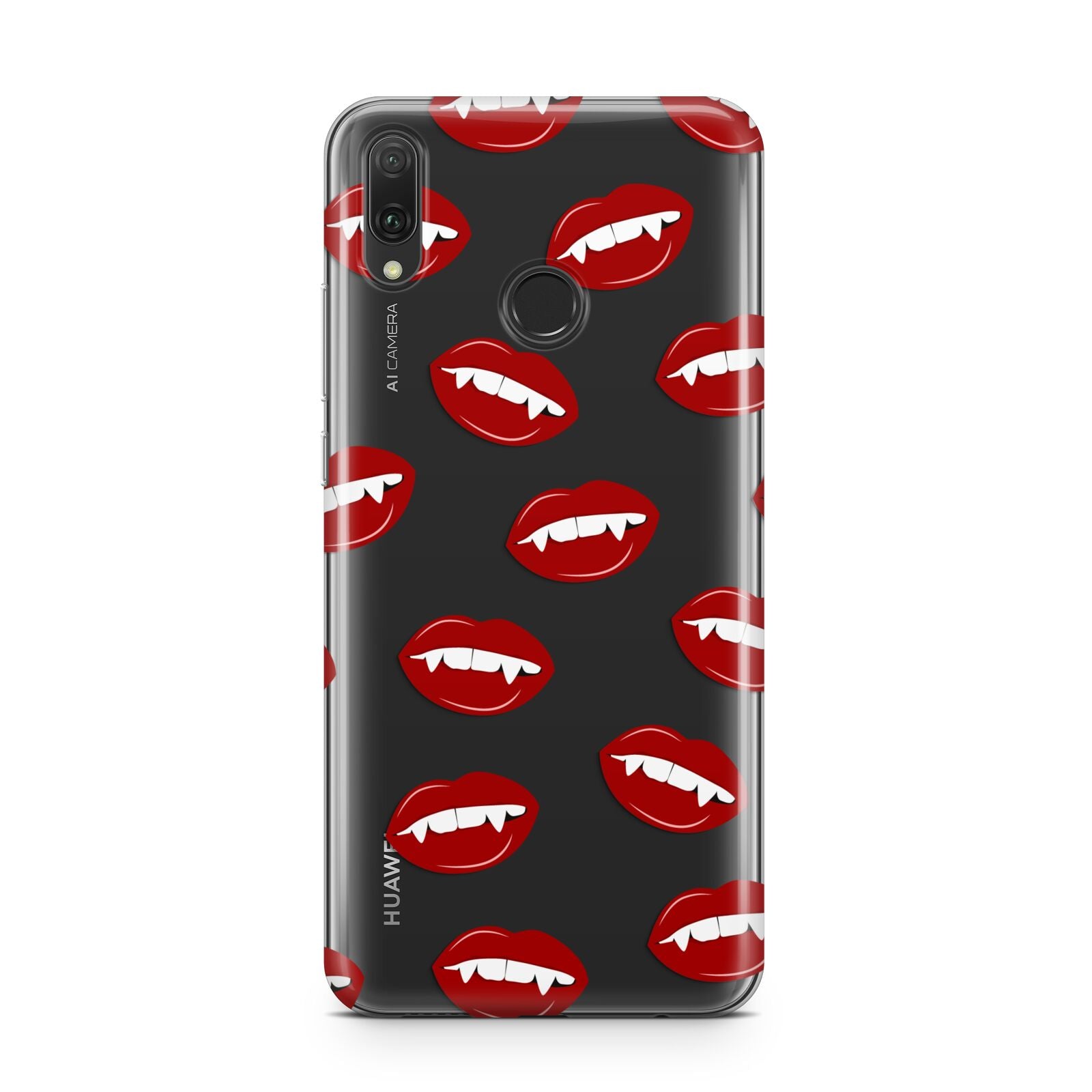 Vampire Fangs with Transparent Background Huawei Y9 2019