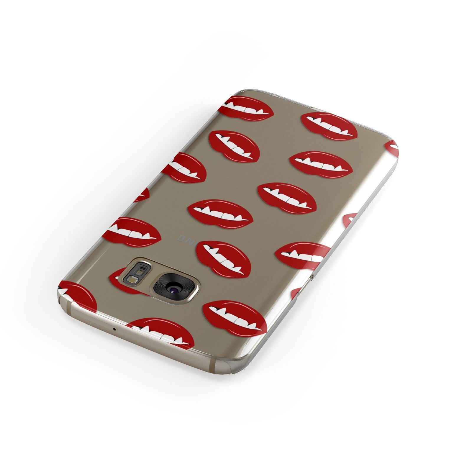 Vampire Fangs with Transparent Background Samsung Galaxy Case Front Close Up