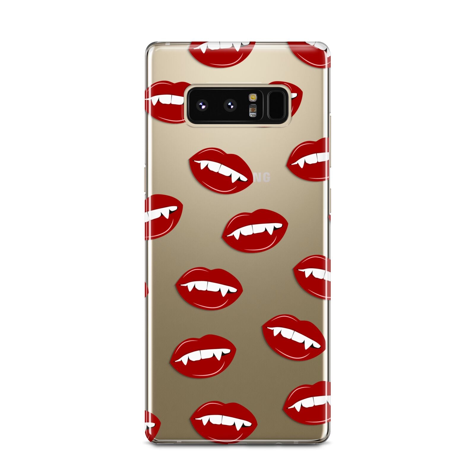 Vampire Fangs with Transparent Background Samsung Galaxy Note 8 Case