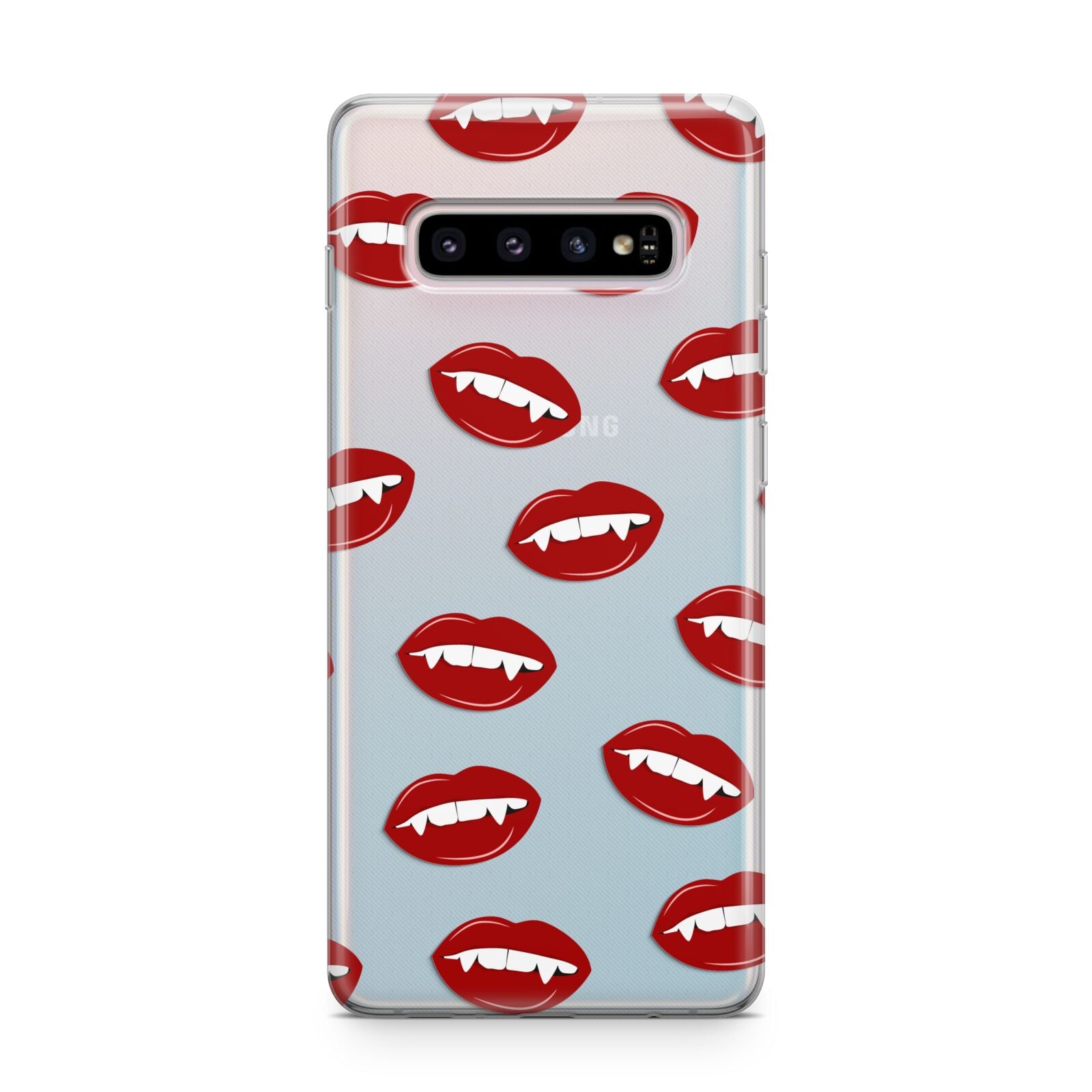 Vampire Fangs with Transparent Background Samsung Galaxy S10 Plus Case