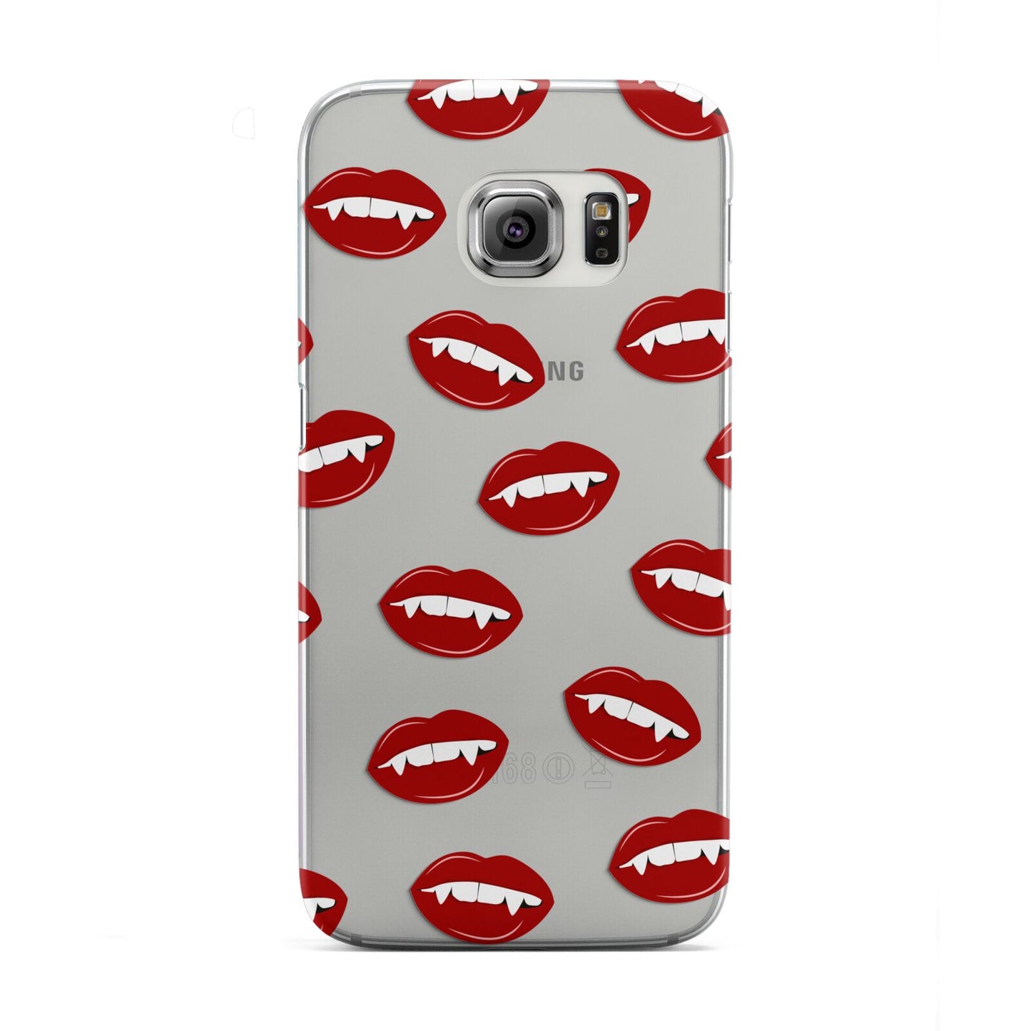 Vampire Fangs with Transparent Background Samsung Galaxy S6 Edge Case