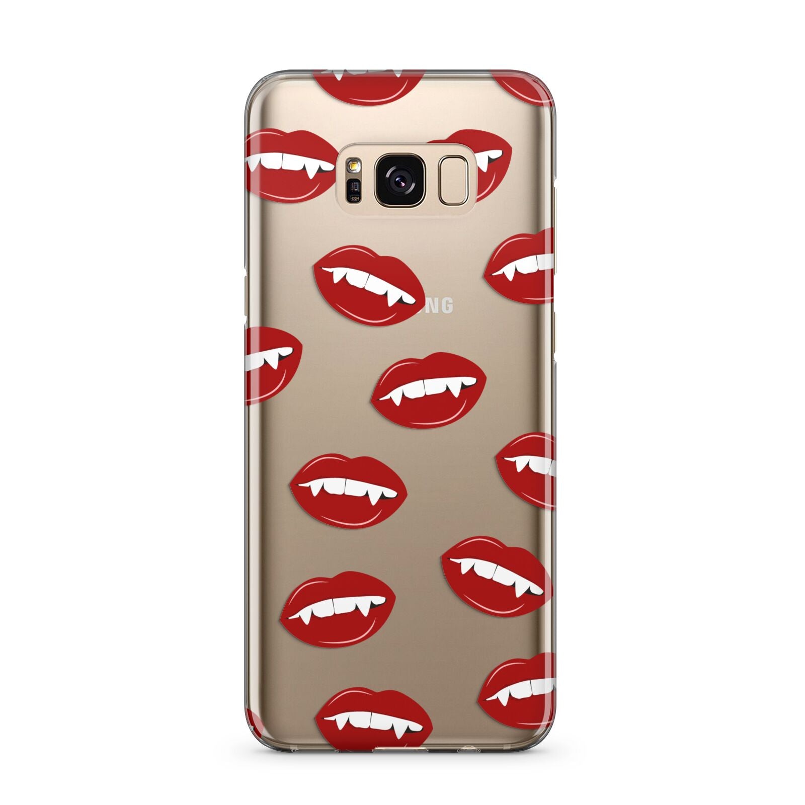 Vampire Fangs with Transparent Background Samsung Galaxy S8 Plus Case