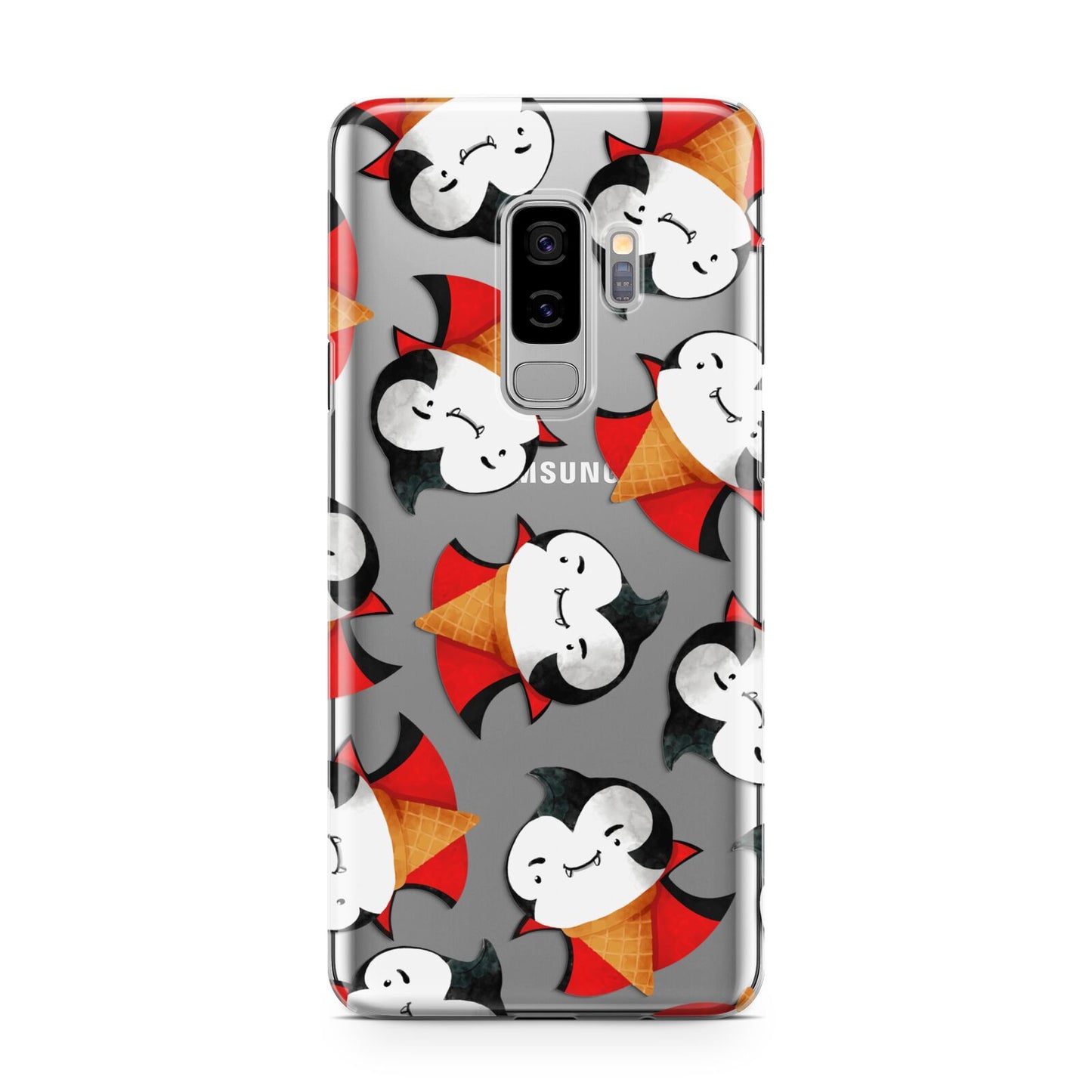 Vampire Ice Cream Samsung Galaxy S9 Plus Case on Silver phone