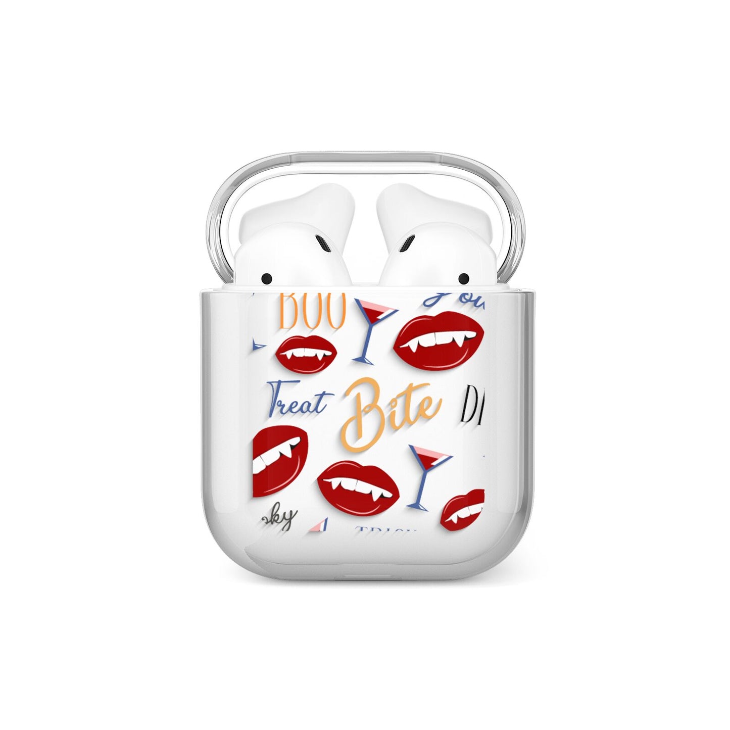 Vampire Illustrations and Catchphrases AirPods Case