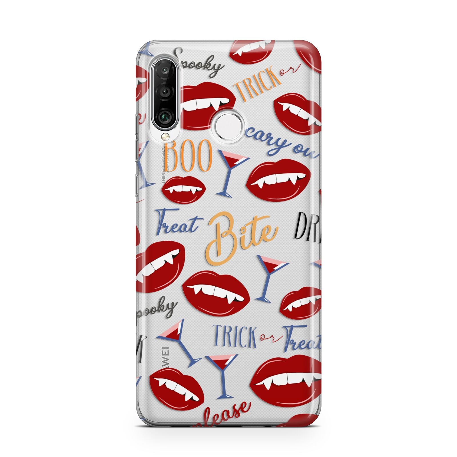 Vampire Illustrations and Catchphrases Huawei P30 Lite Phone Case