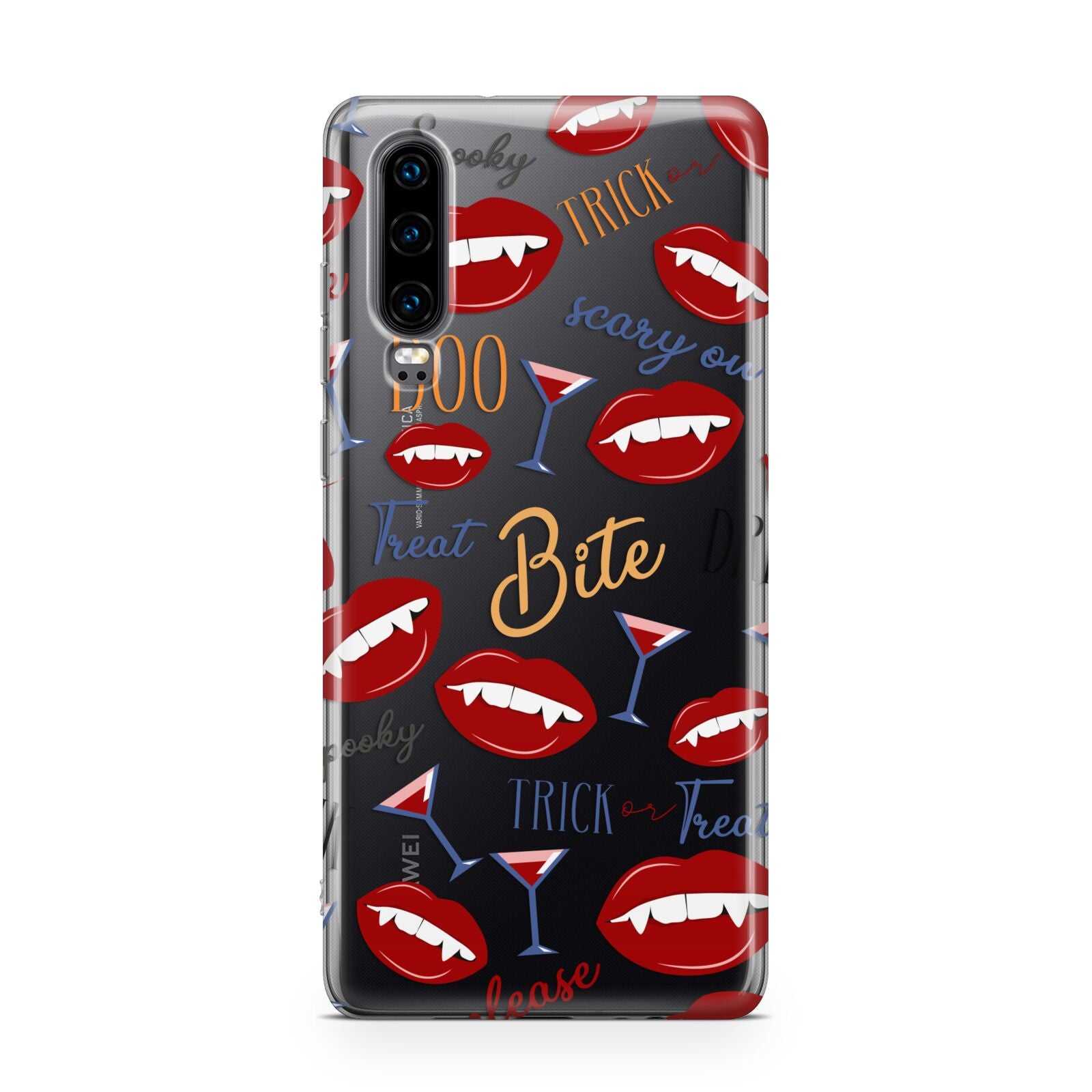 Vampire Illustrations and Catchphrases Huawei P30 Phone Case