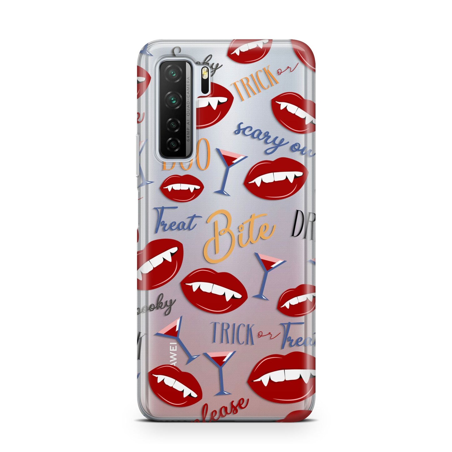 Vampire Illustrations and Catchphrases Huawei P40 Lite 5G Phone Case