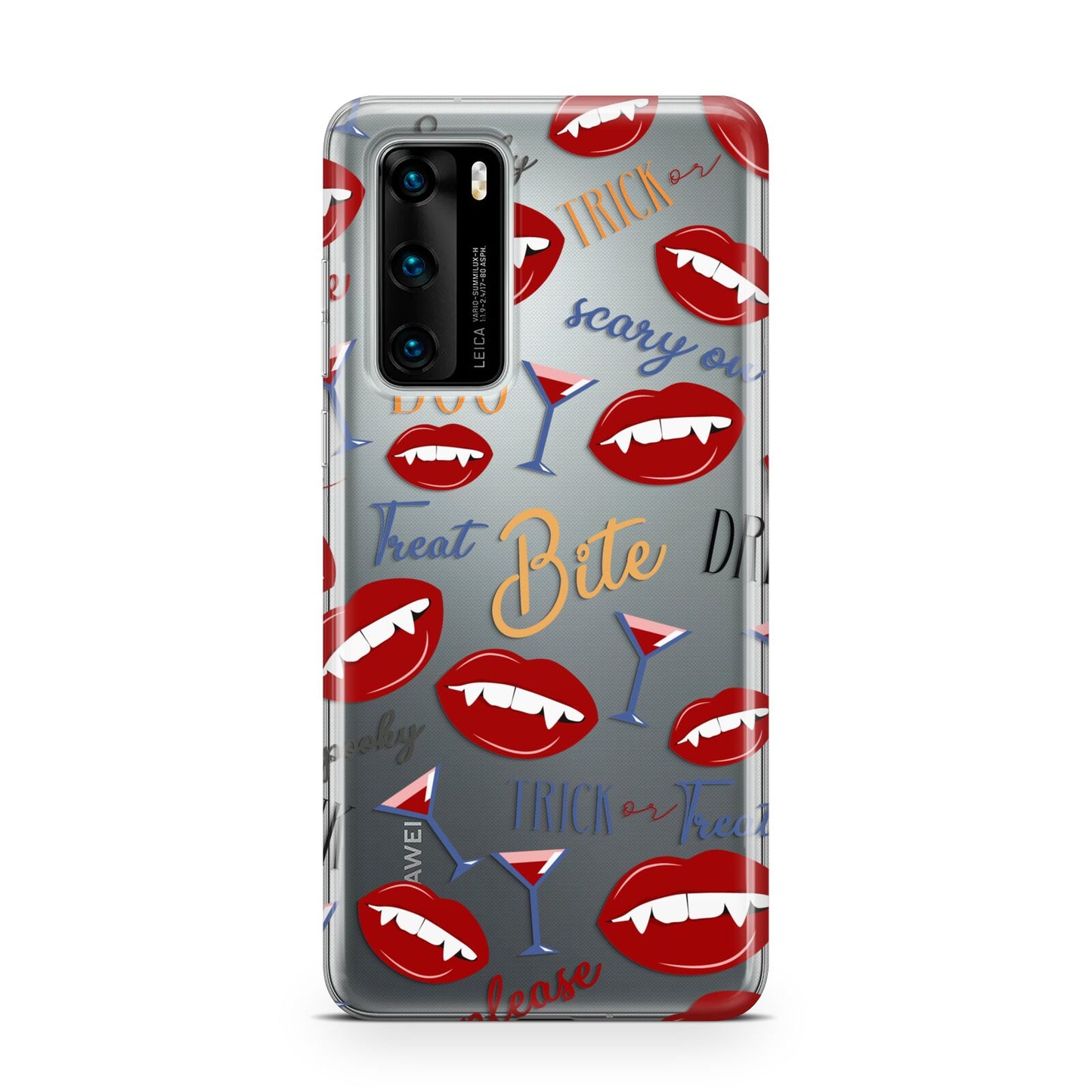 Vampire Illustrations and Catchphrases Huawei P40 Phone Case