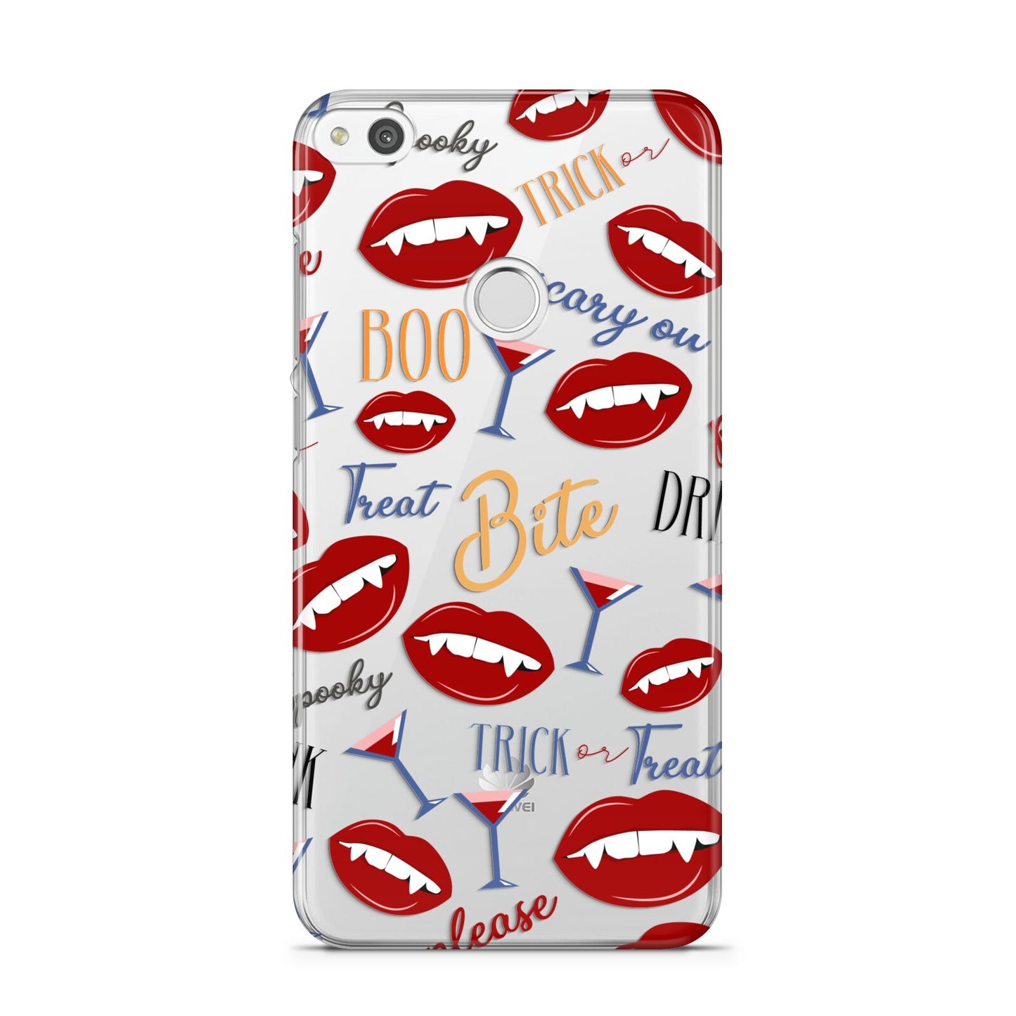 Vampire Illustrations and Catchphrases Huawei P8 Lite Case