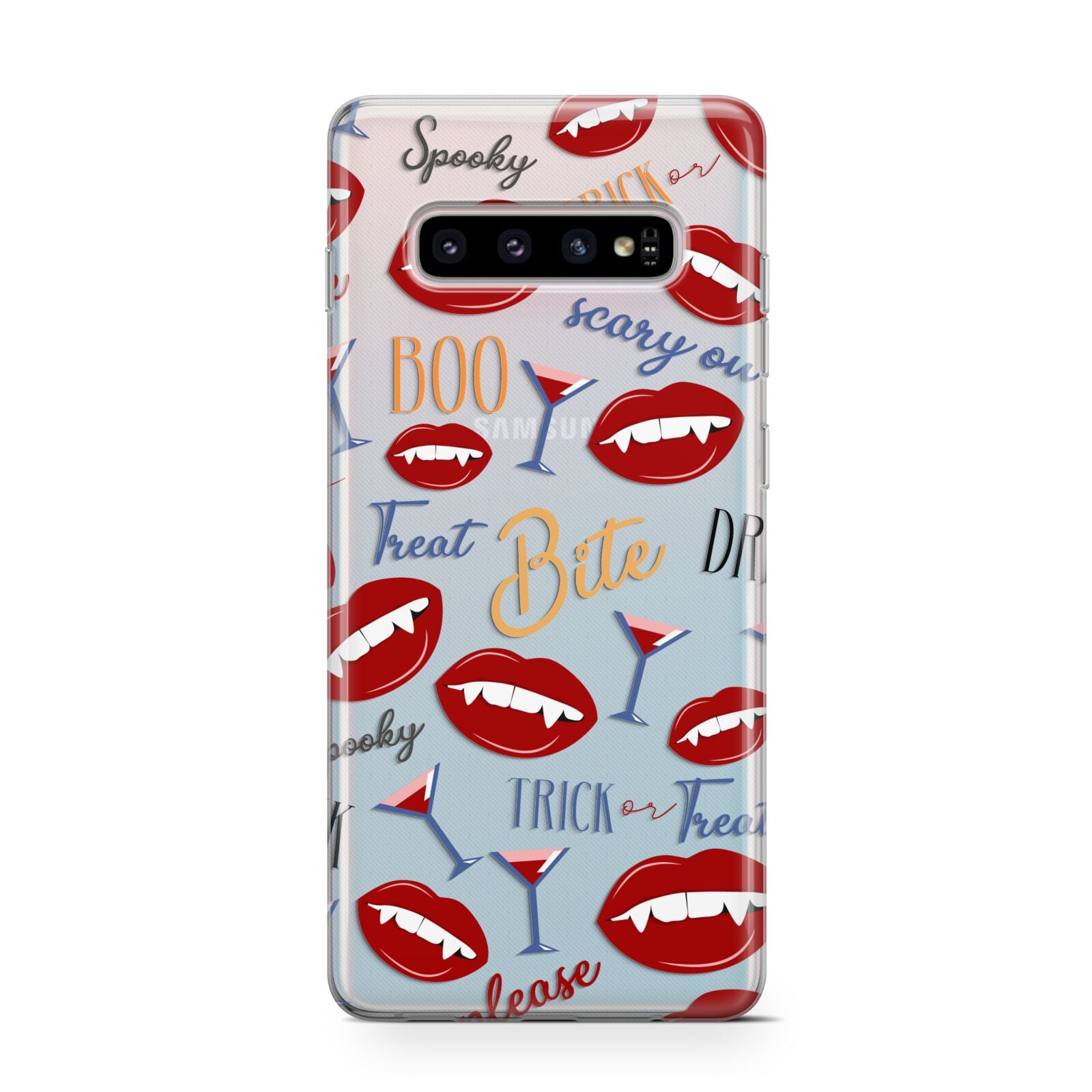 Vampire Illustrations and Catchphrases Protective Samsung Galaxy Case